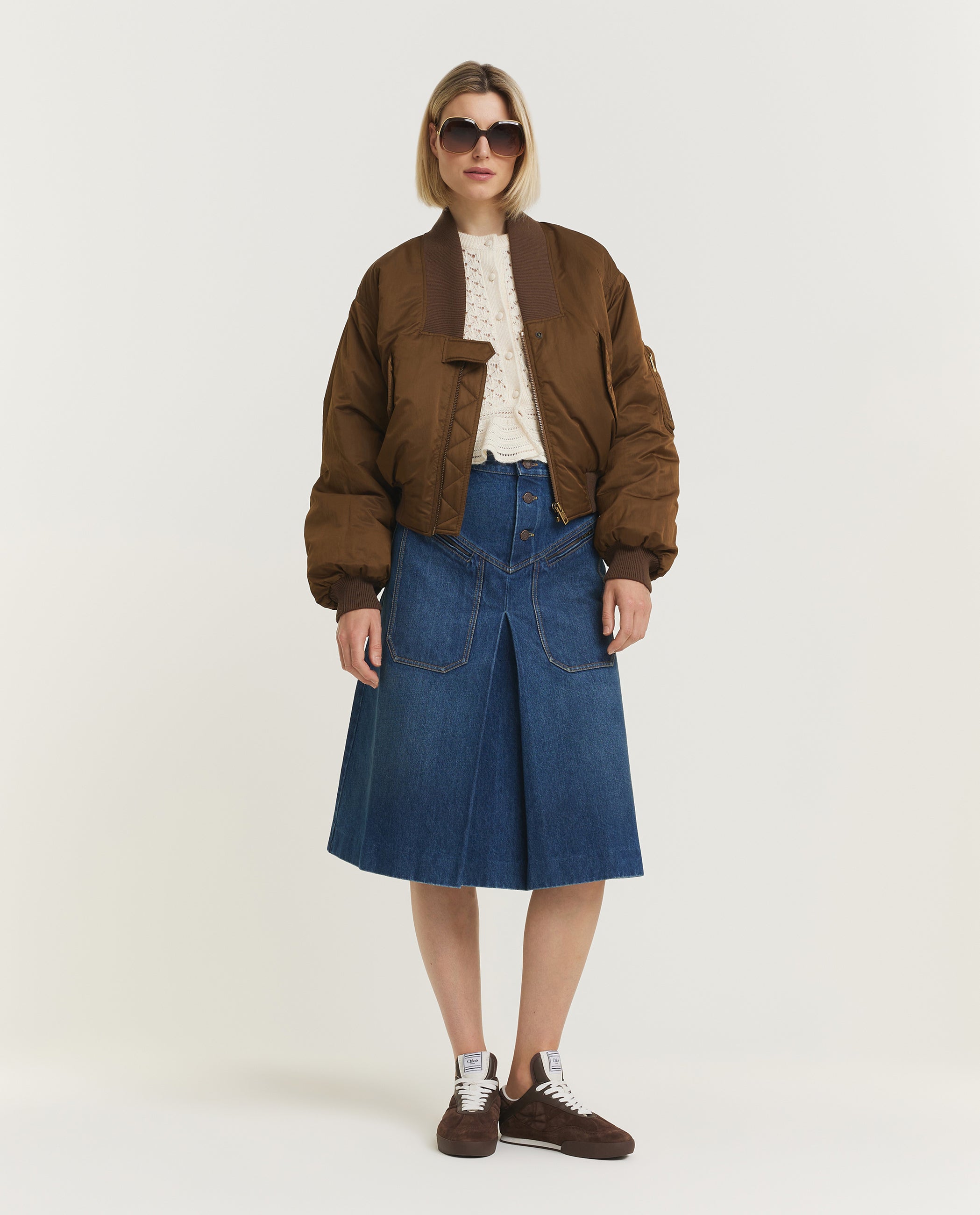 Ruffled Logo Vest - Ecru