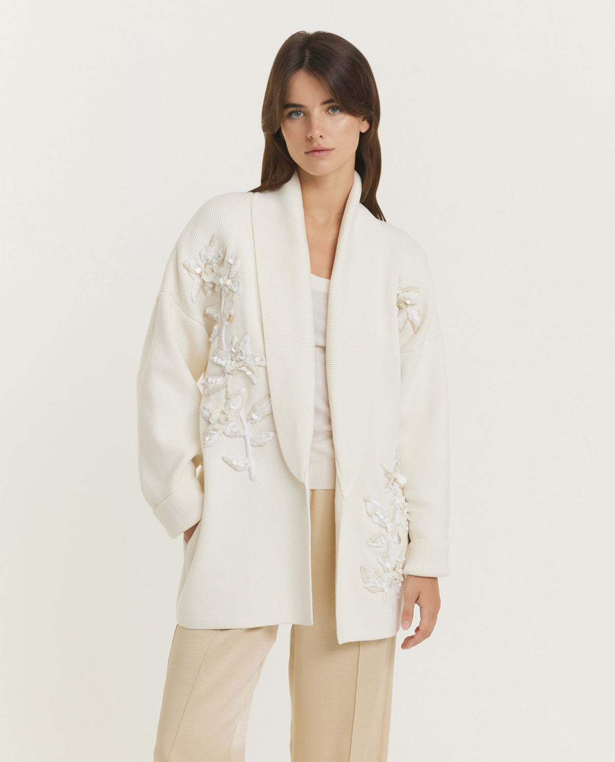 Cotton Floral Cardigan