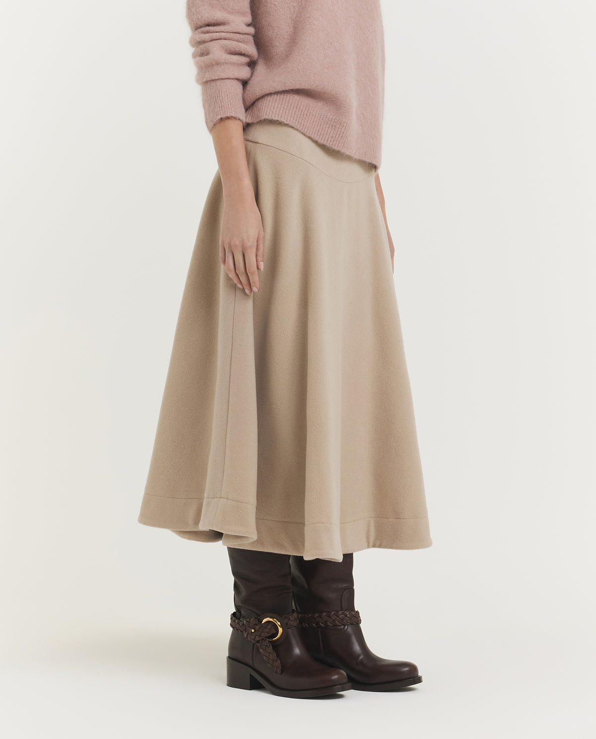 Flannel Rok - Lichtbruin