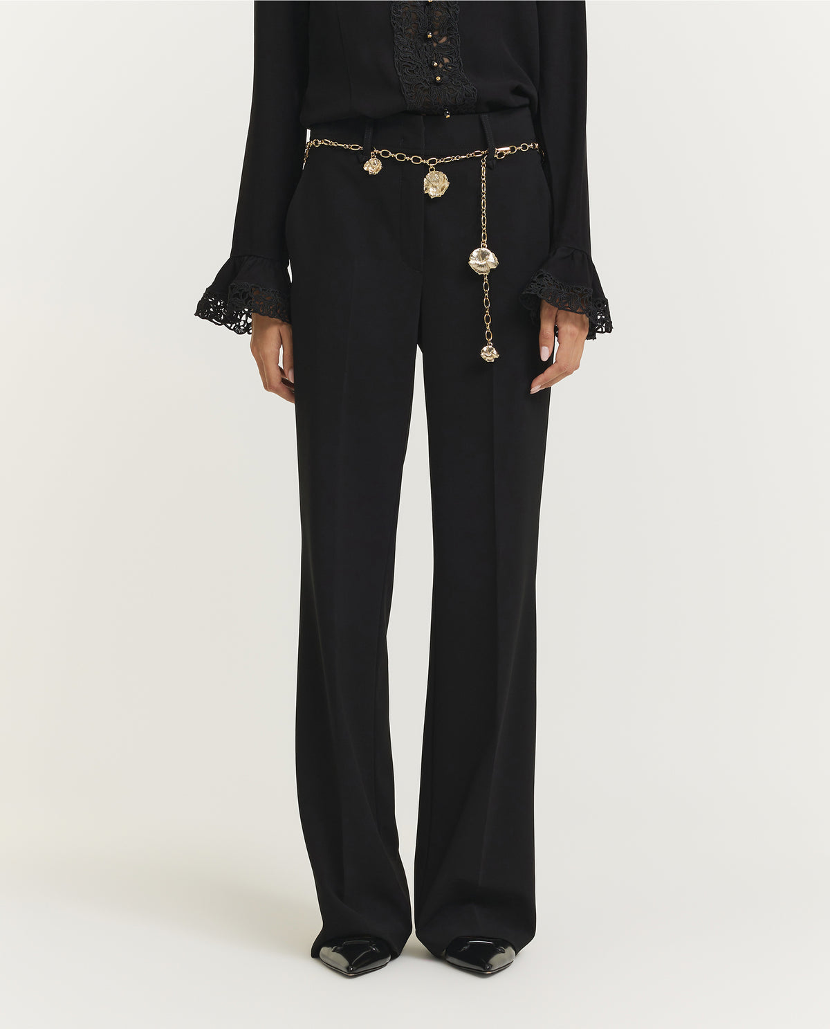 Rechte Pantalon - Zwart