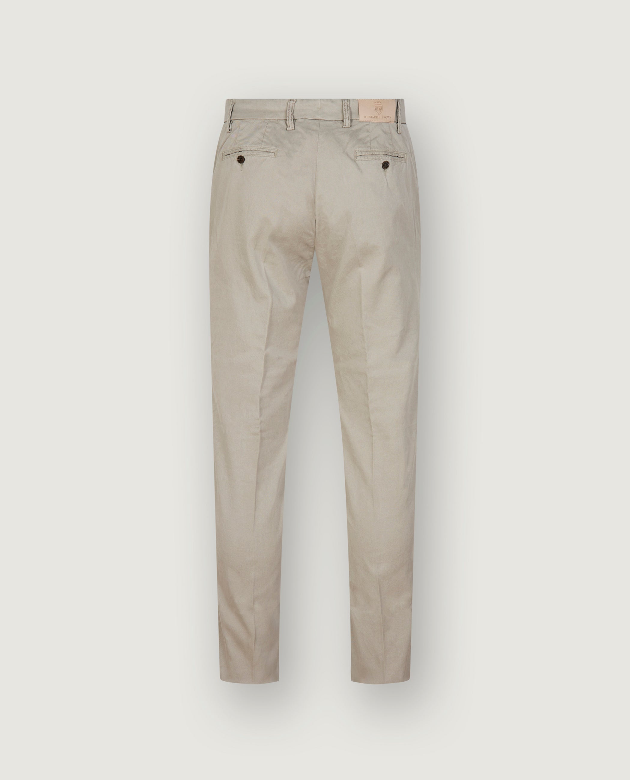 Piece Dyed Singapore Broek - Bruin