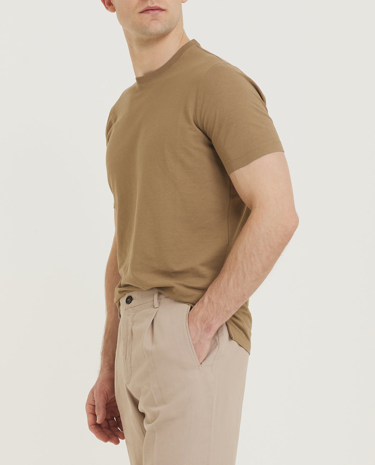 Ice Cotton T-Shirt - Lichtbruin