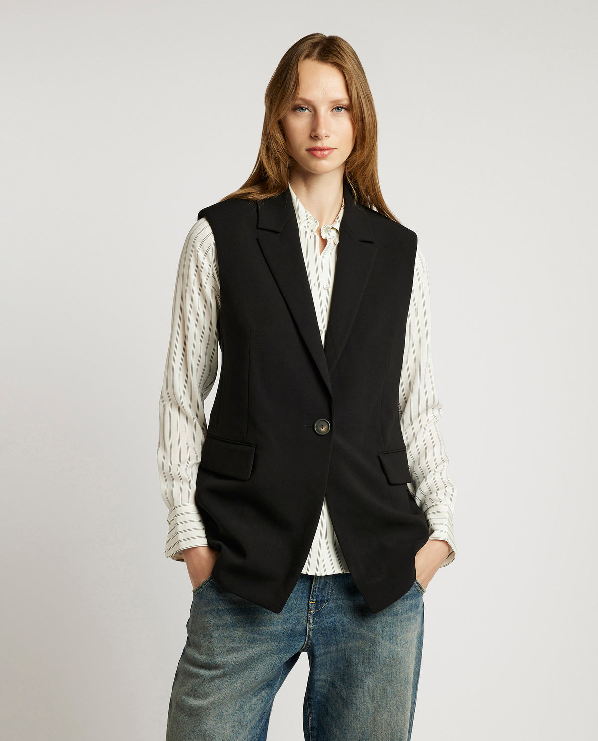 Mouwloze blazer