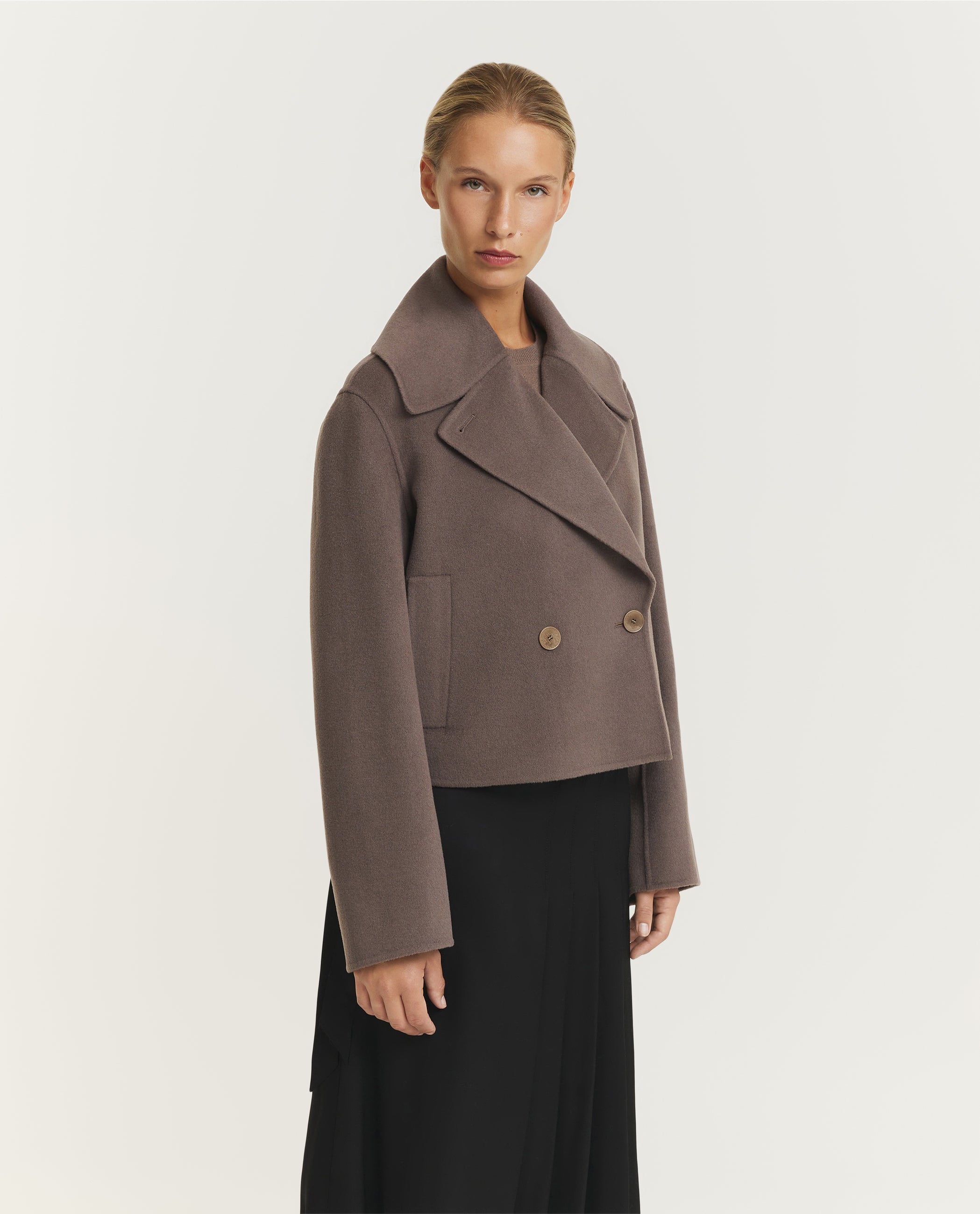 Delano Cashmere Jas - Bruin