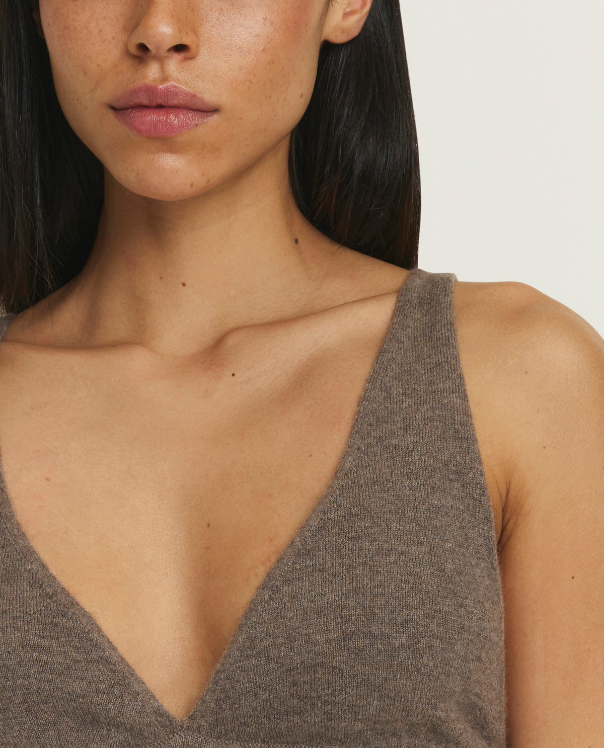 Cashmere bralette - Bruin