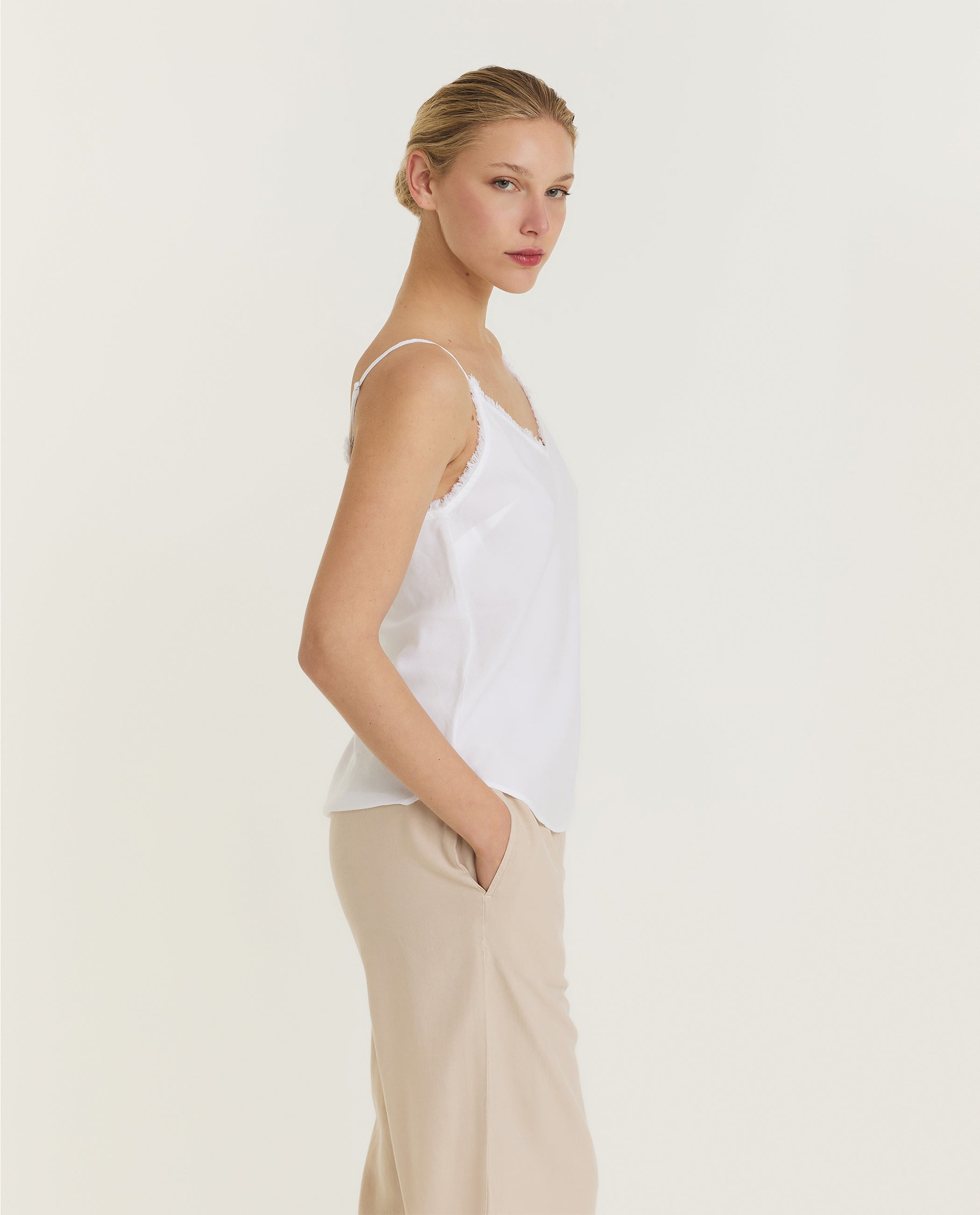 Tencel Cami Top - Wit