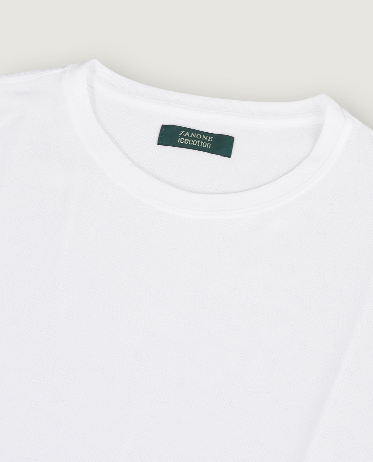 Ice Cotton Pique T-Shirt - Wit