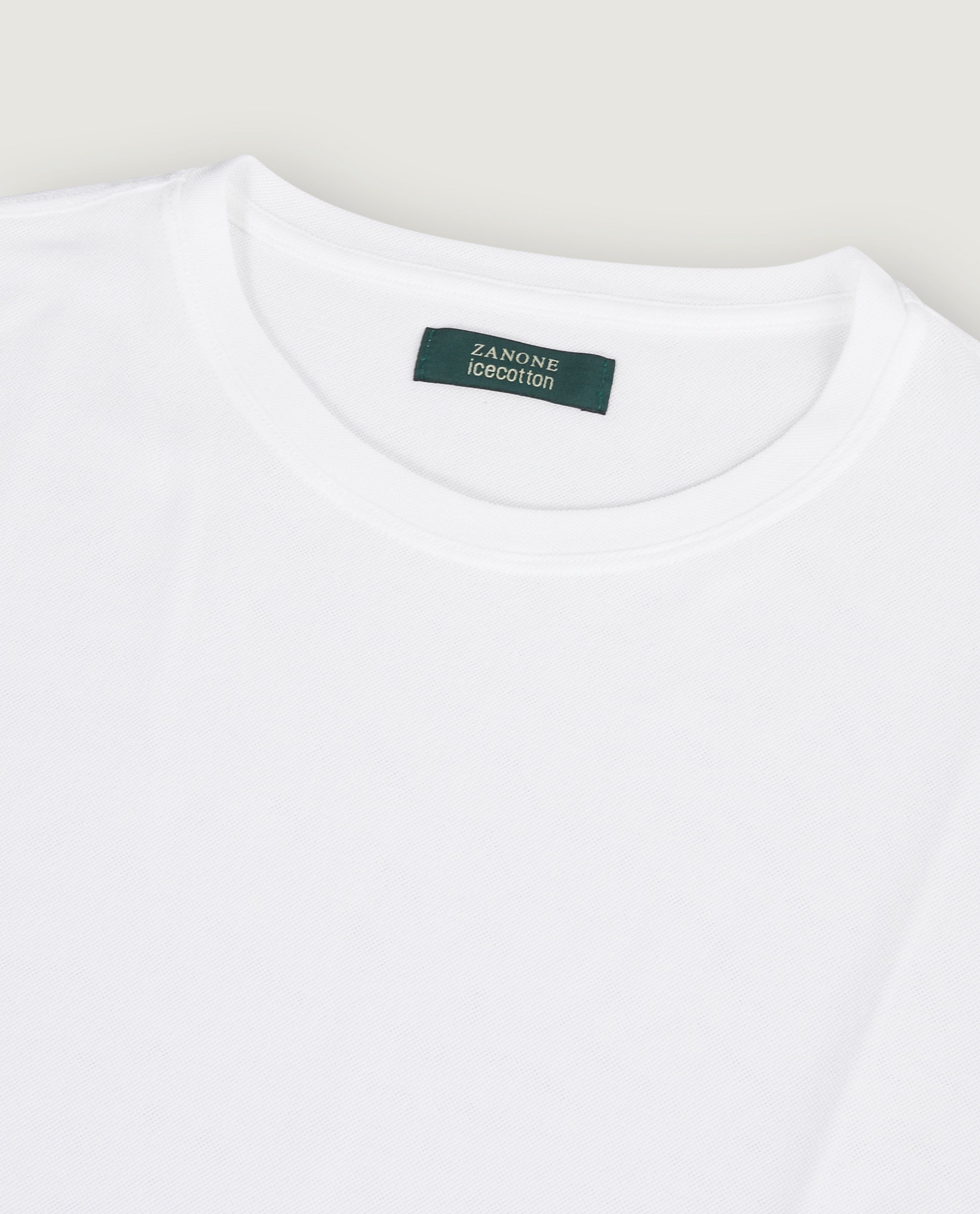Ice Cotton Pique T-Shirt - Wit