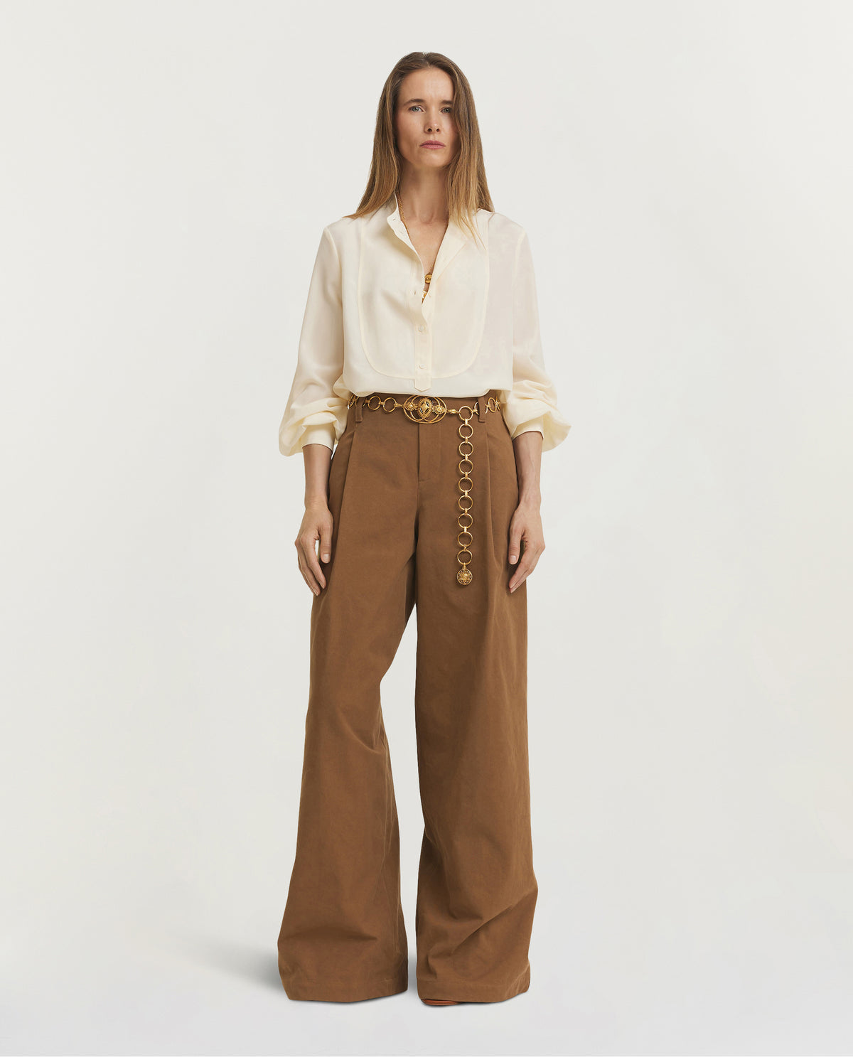 Mandarin Collar Blouse