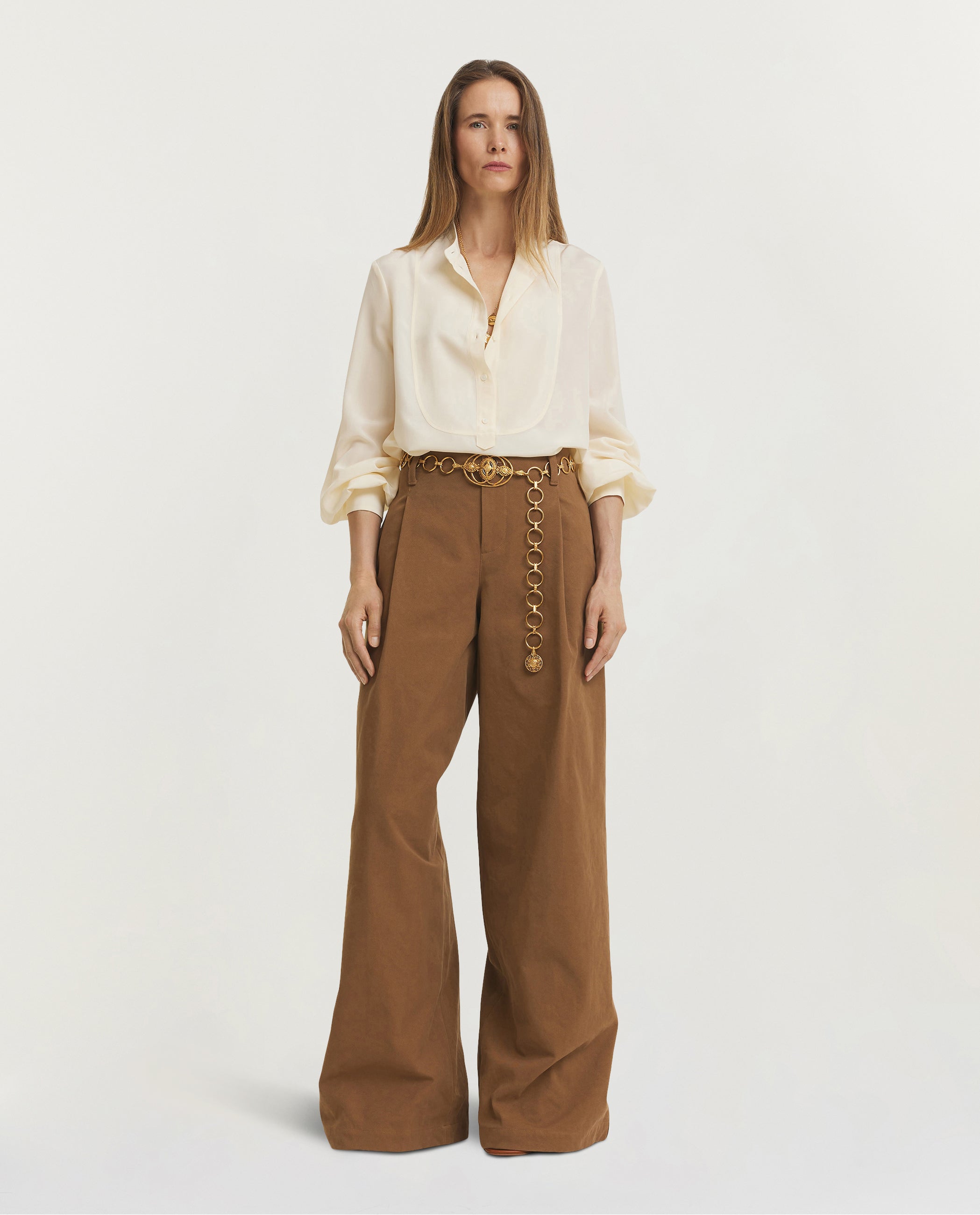 Mandarin Collar Blouse