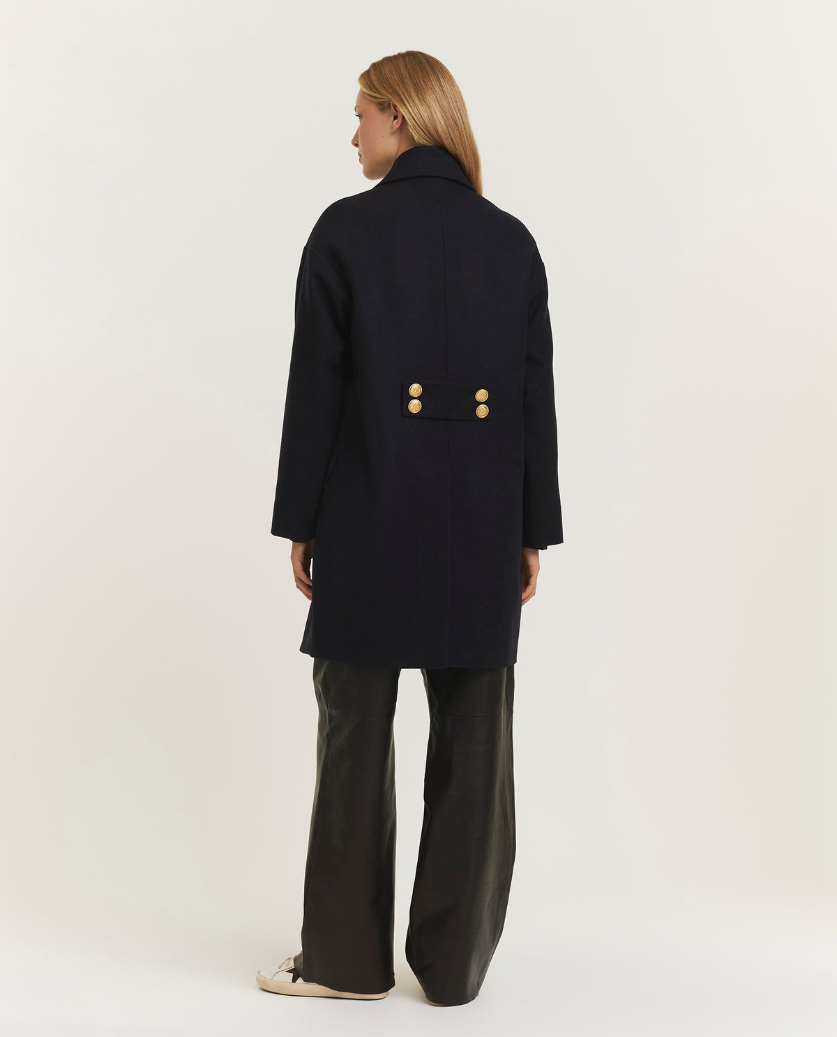 Double breasted Cabanne - Donkerblauw