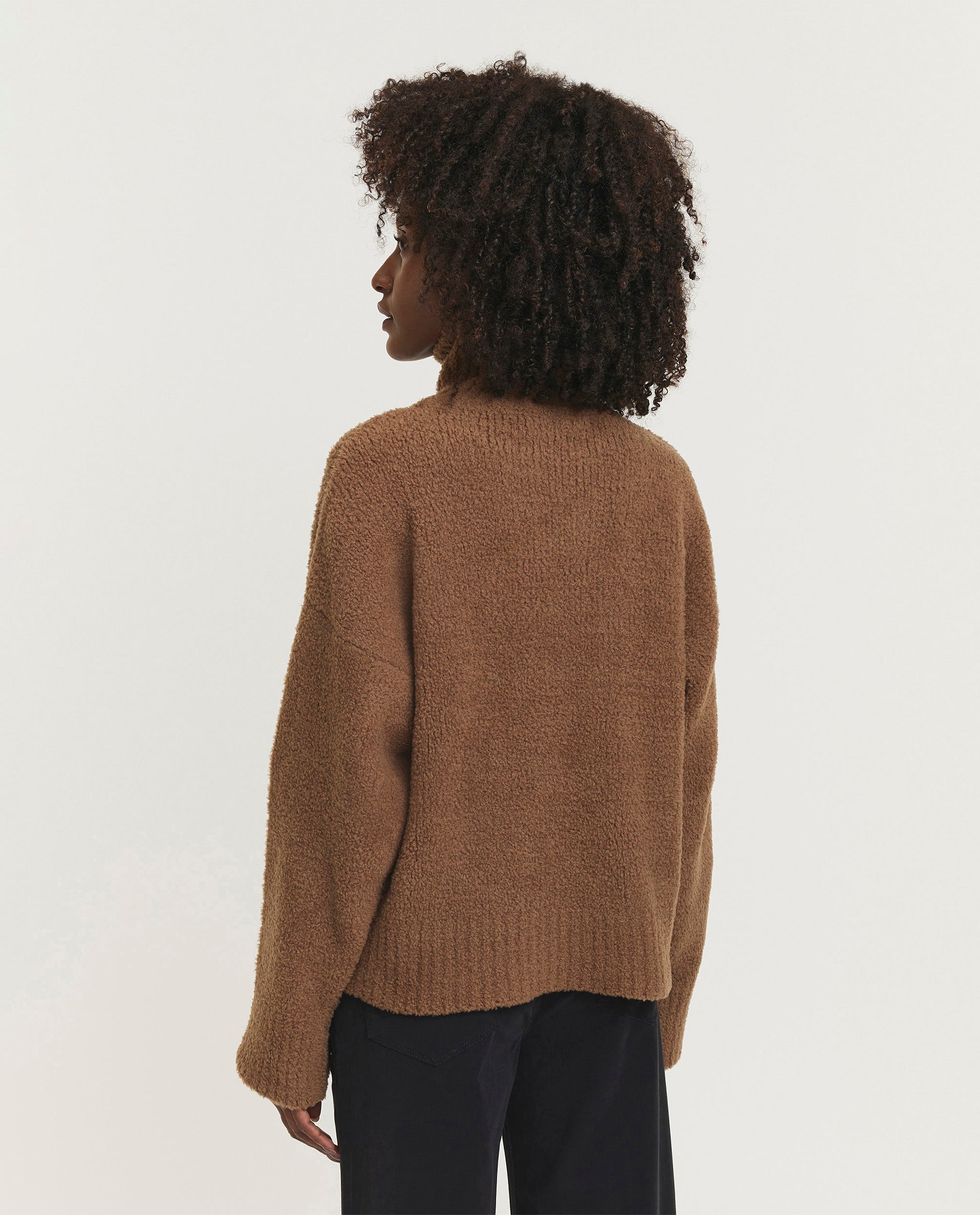 Bouclé turtleneck