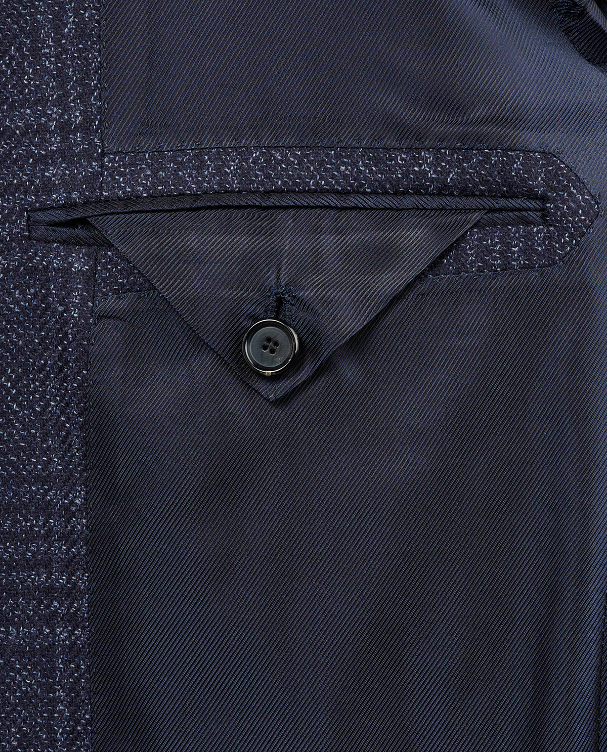 Wool Silk Glencheck Jacket