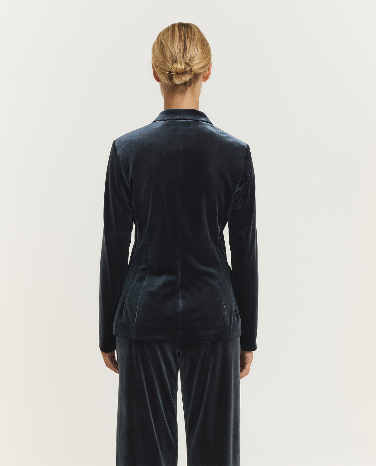 Fluwelen Blazer - Grijs