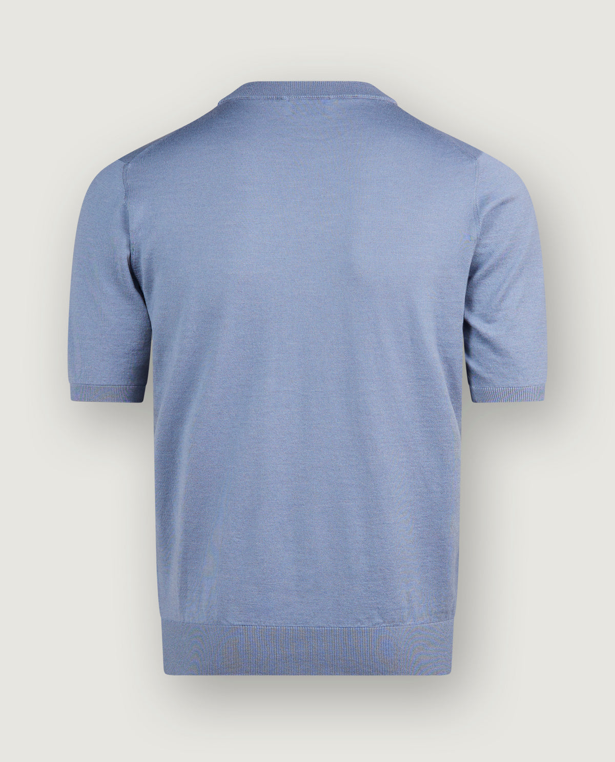 Katoen Cashmere T-Shirt - Blauw