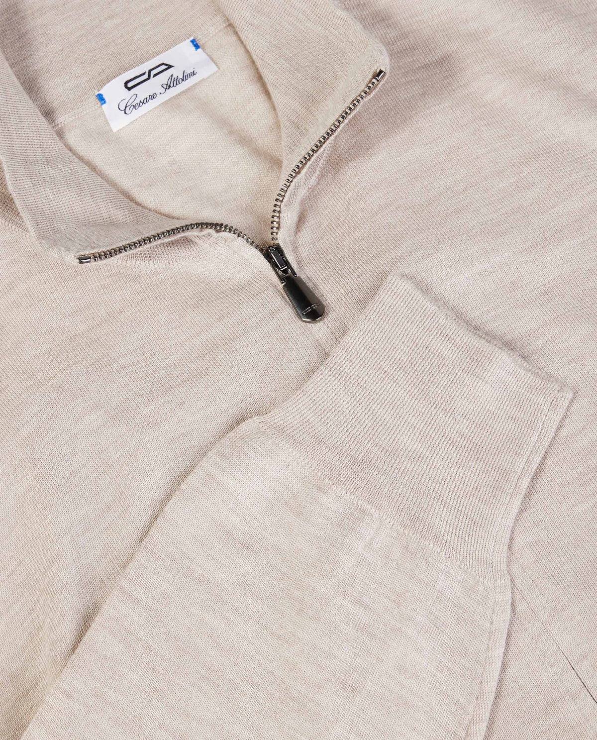 Zip Trui - Lichtbruin