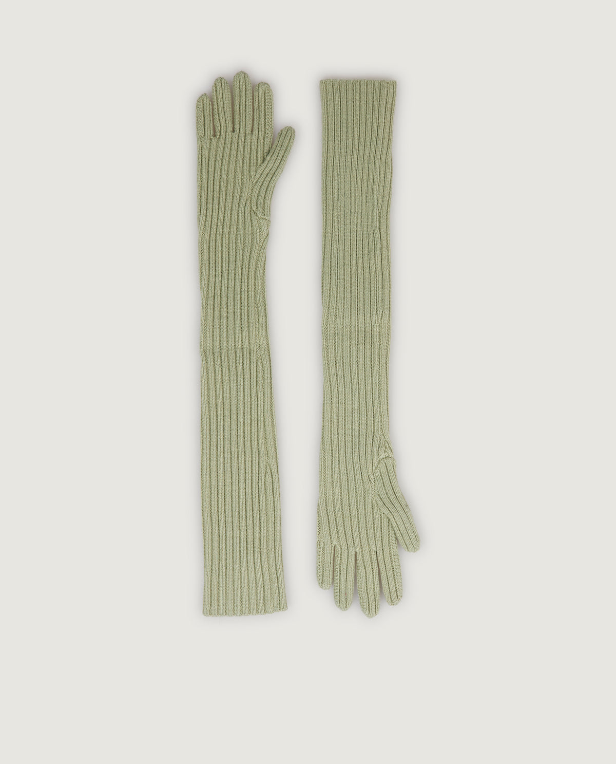 Long wool gloves