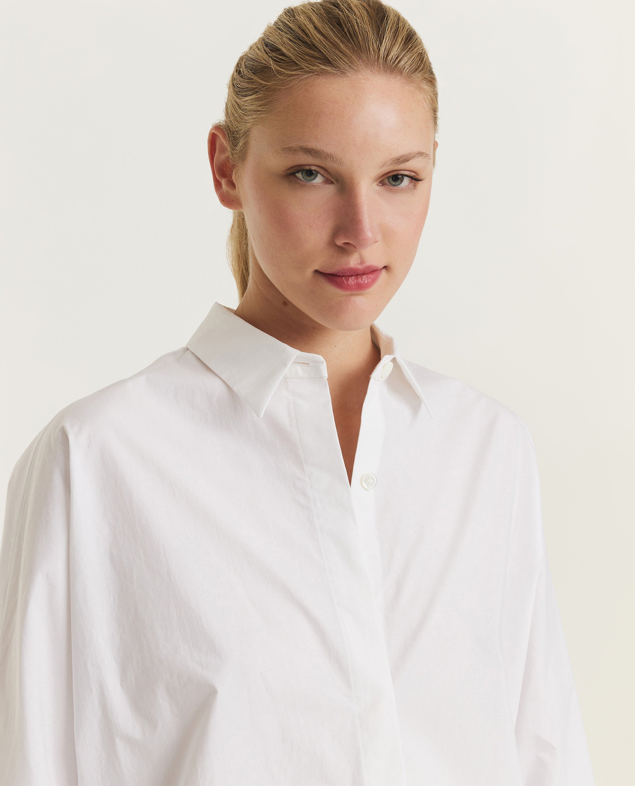 Poplin Blouse - Wit