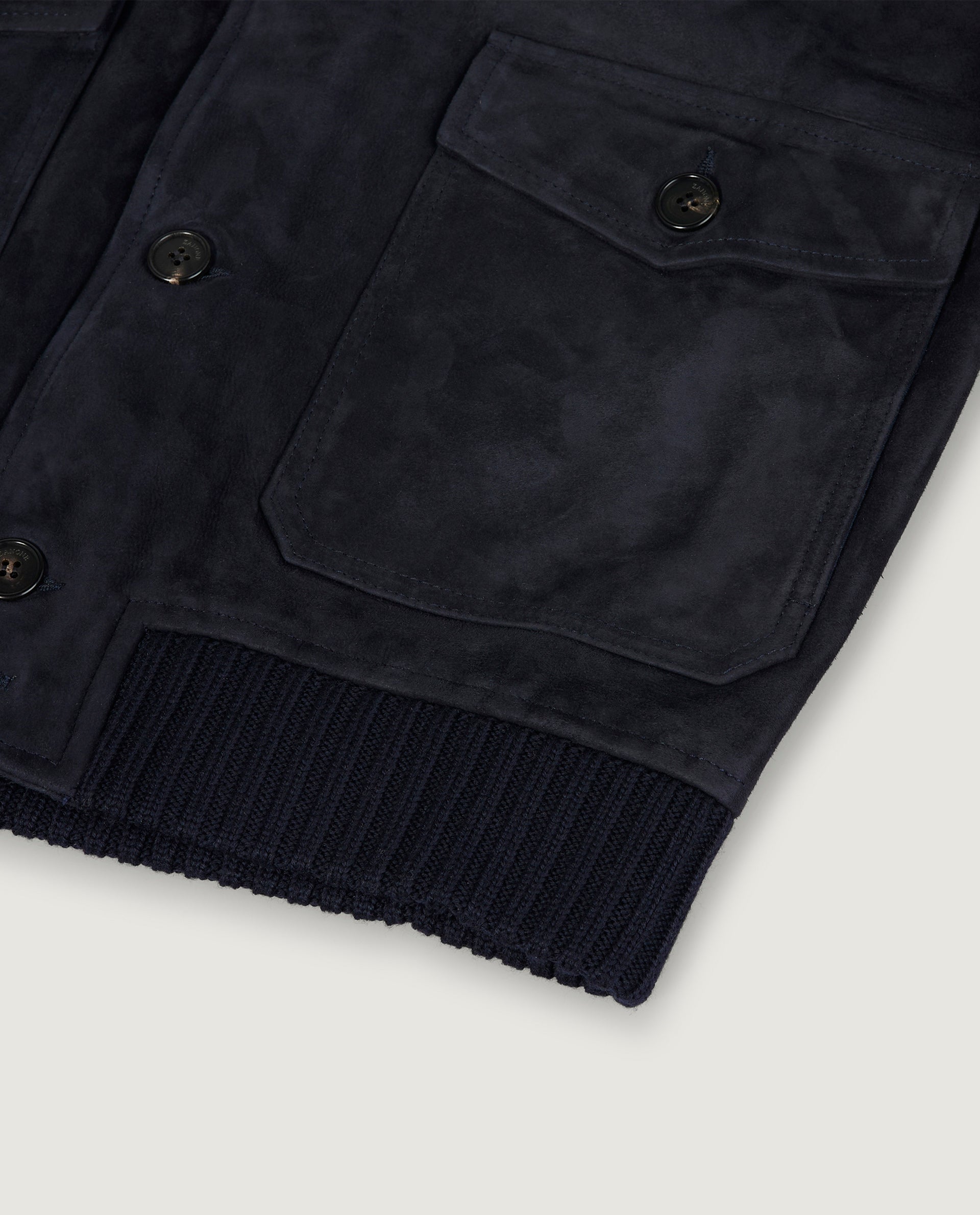 Semi Suede Jack - Donkerblauw