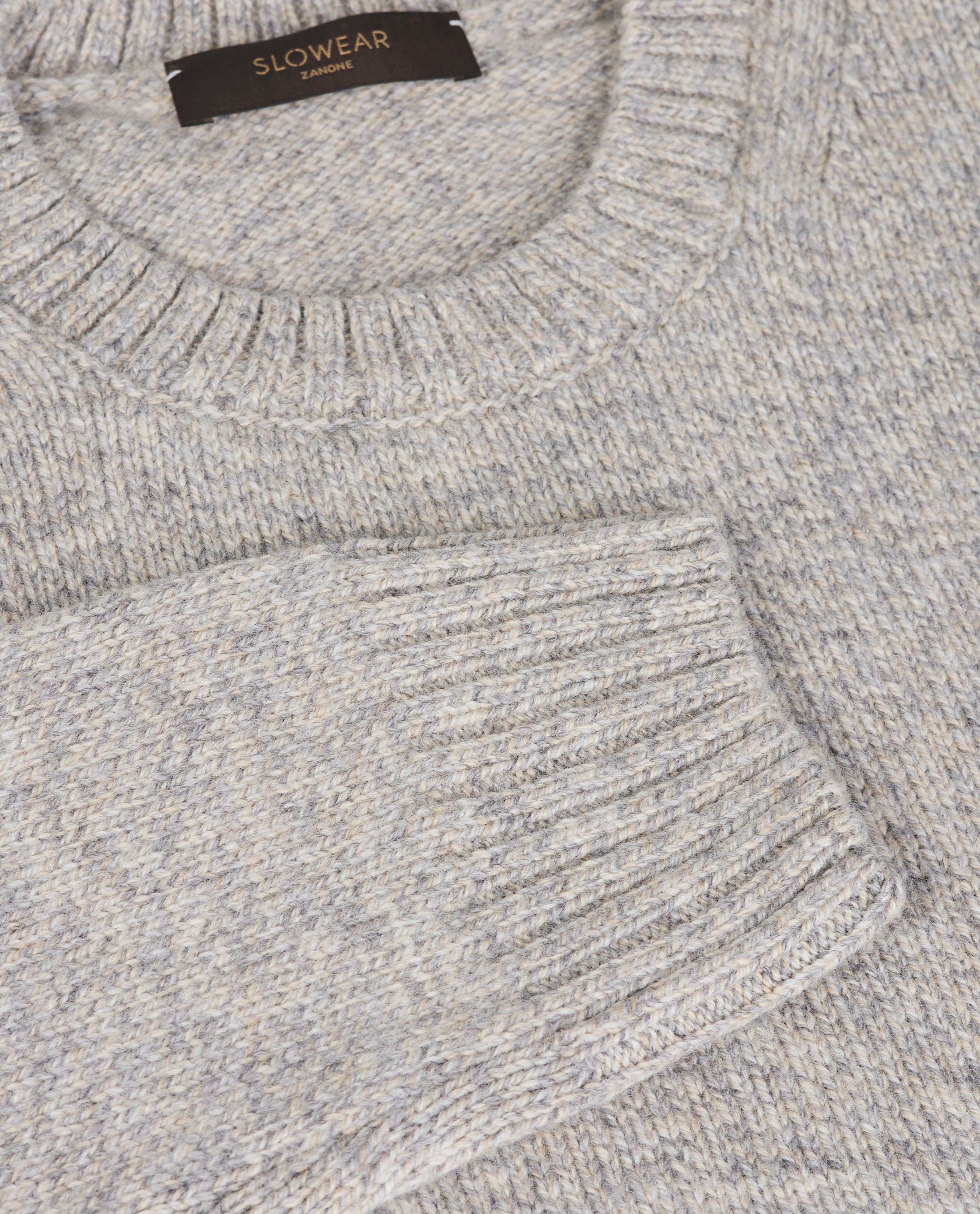 Round Neck Melange Sweater