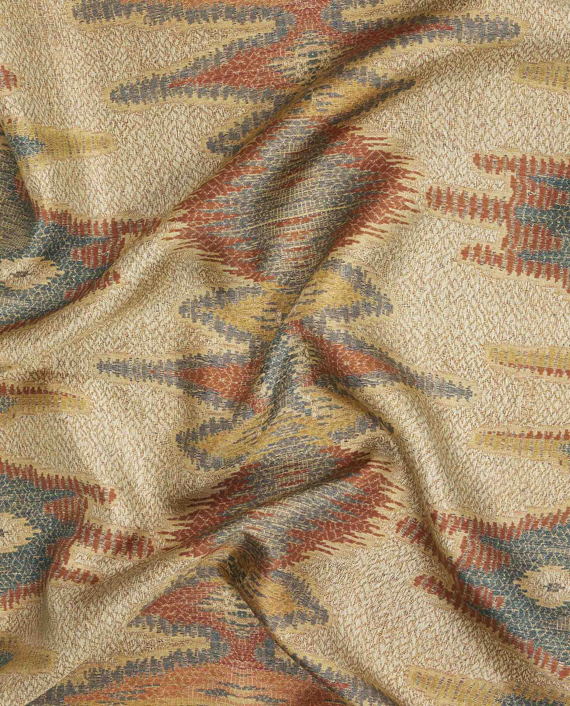 Zijden shawl - Lichtbruin