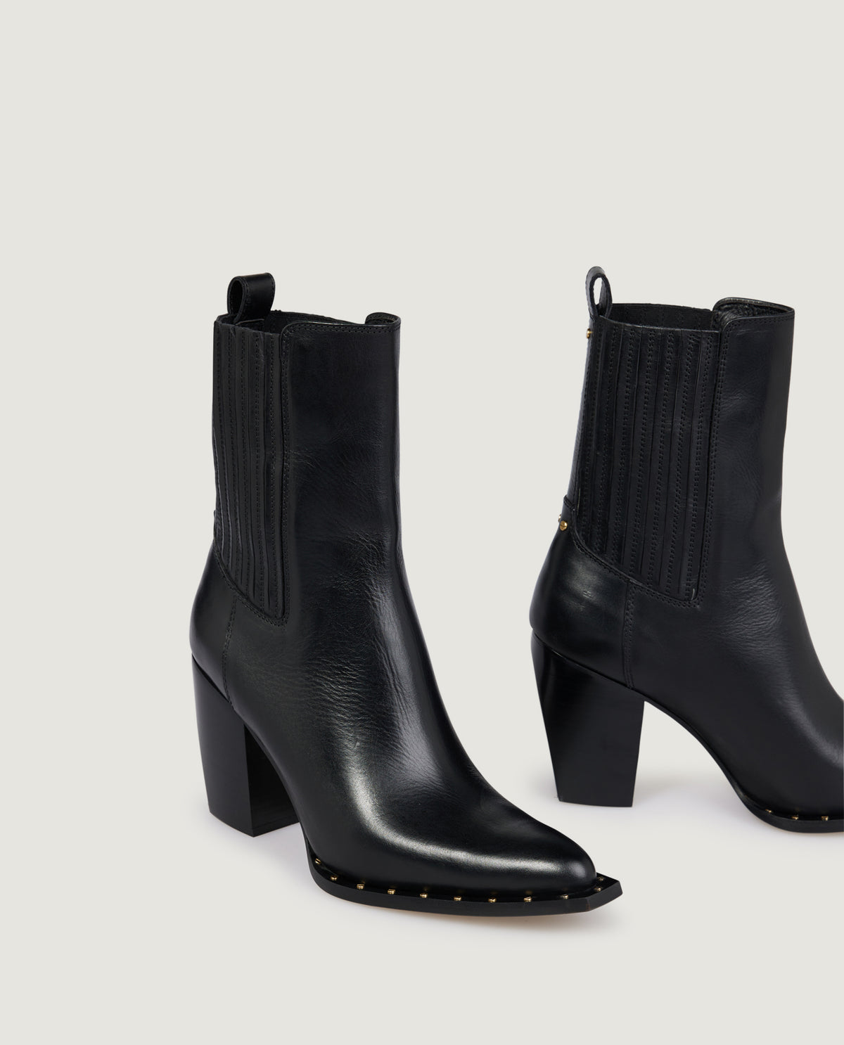 Leather Debbie Boots - Zwart