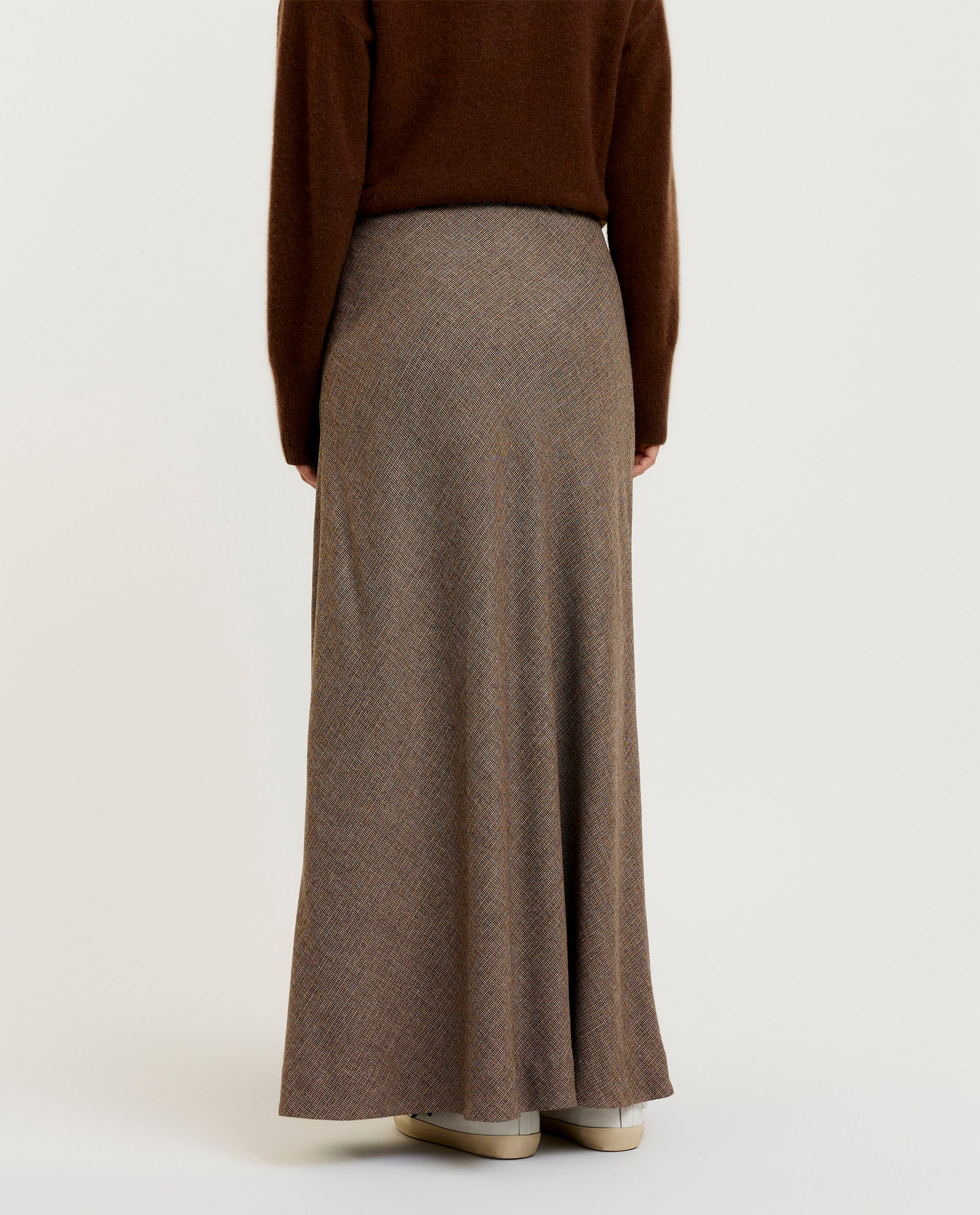 Wool maxi skirt