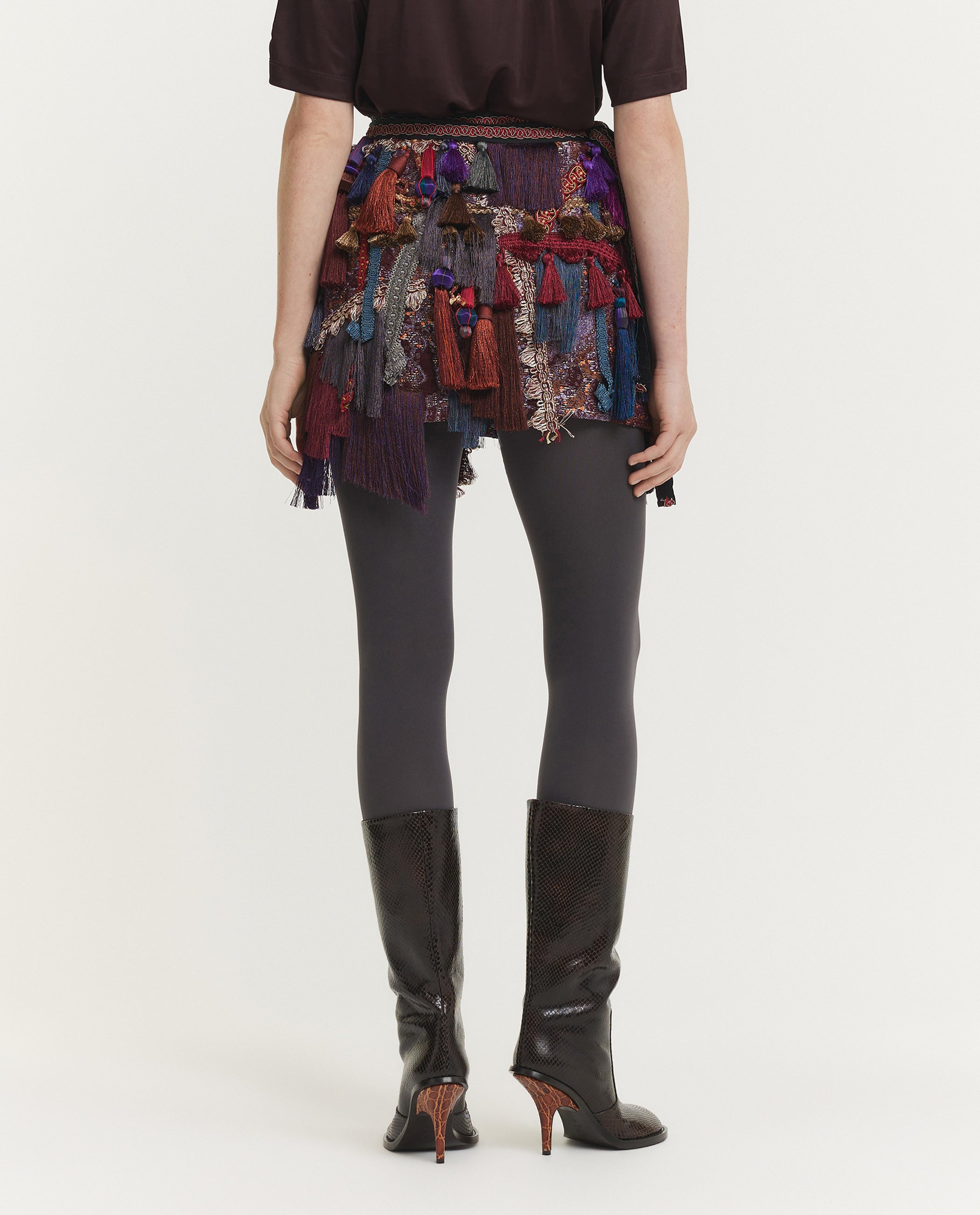 Gabrina Tassel Rok - Rood