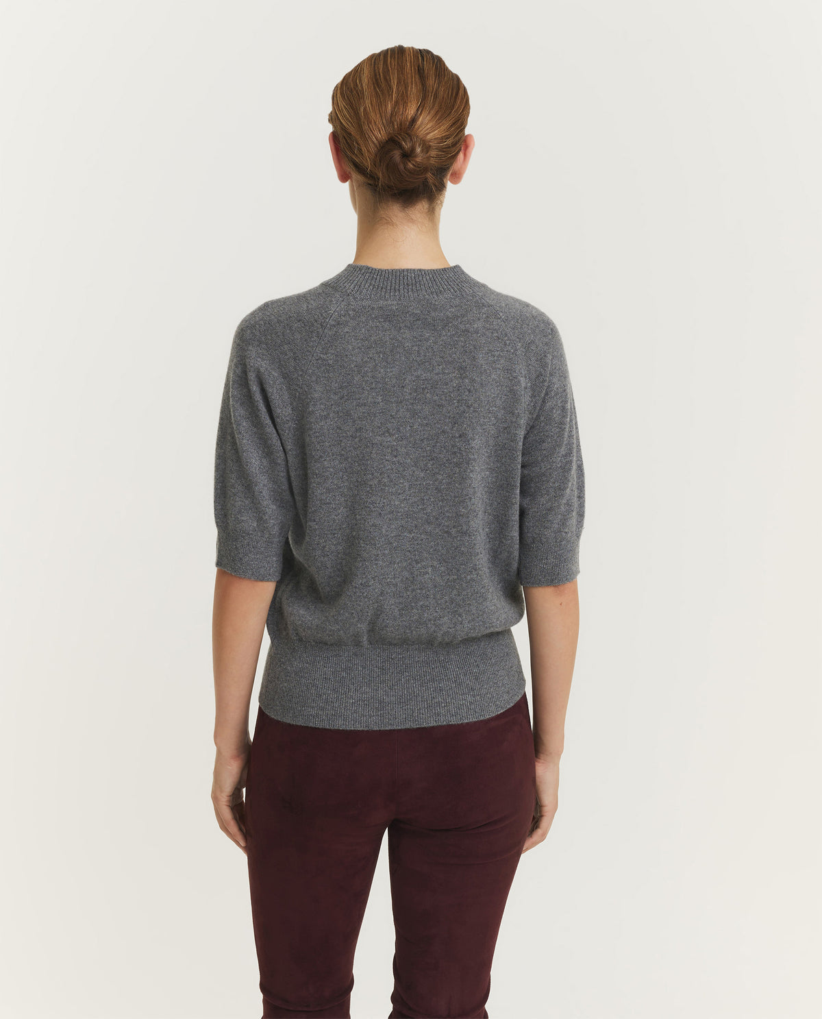 Short Sleeved Cashmere Raglan Sweater