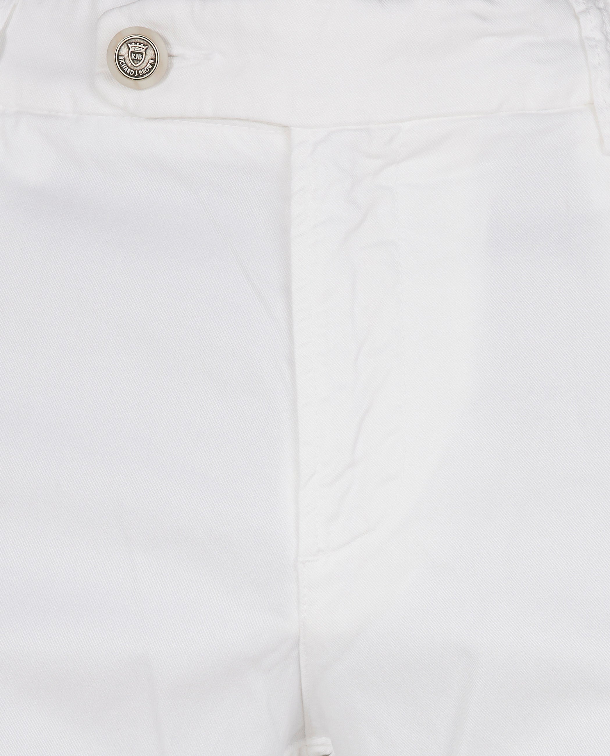 Piece Dyed Singapore Broek - Wit