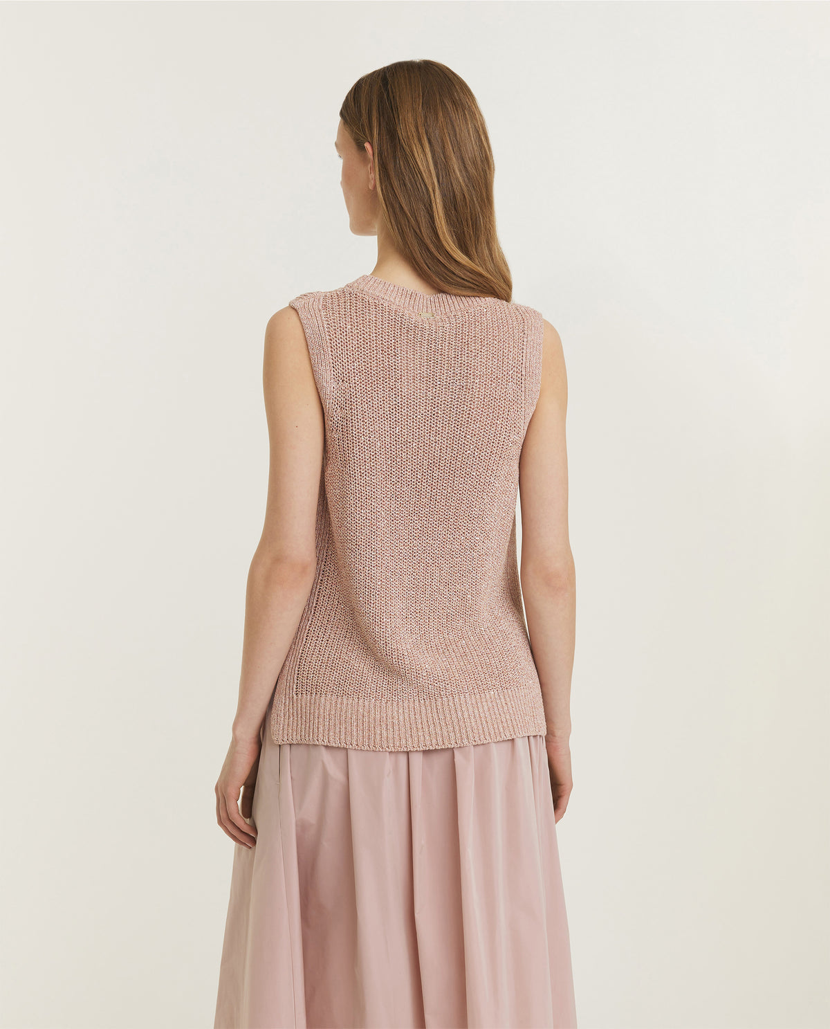Sleeveless Glitter Knit