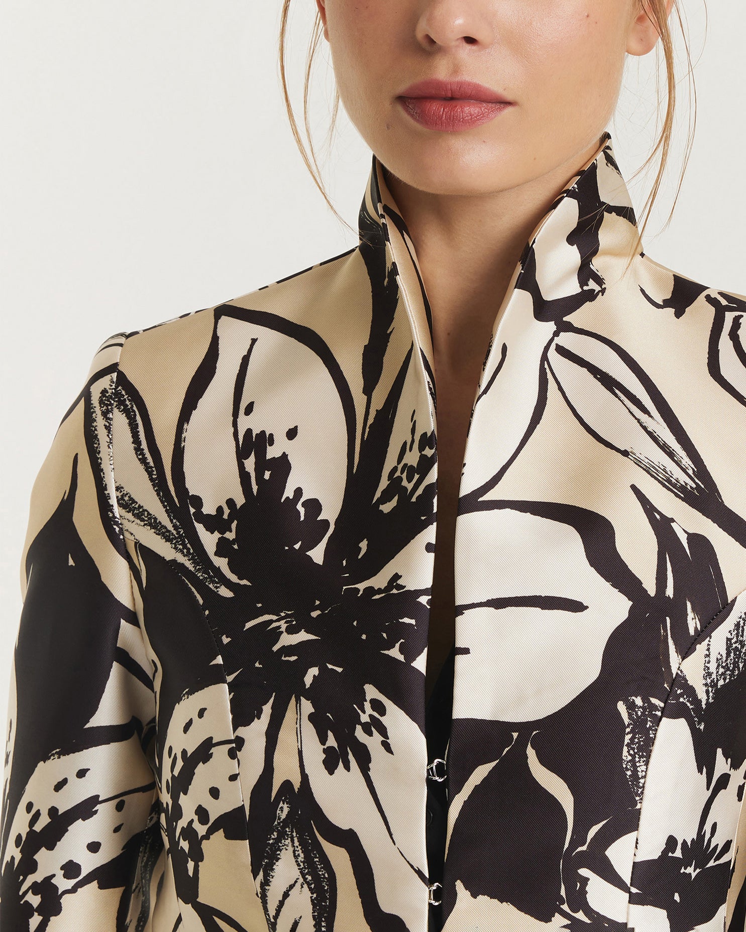 Korte Kraag Blazer - Ecru