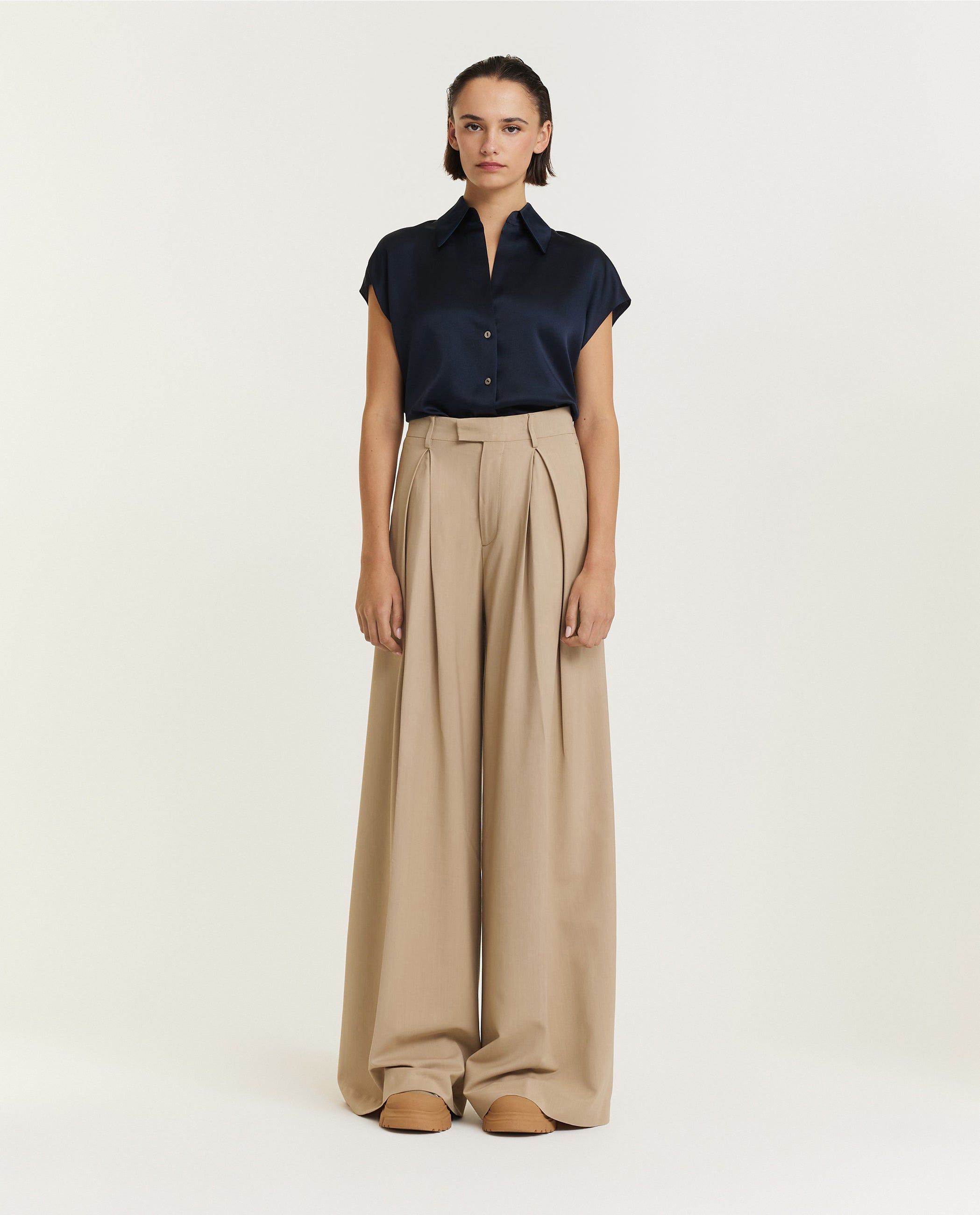 Zijden blouse - Blauw