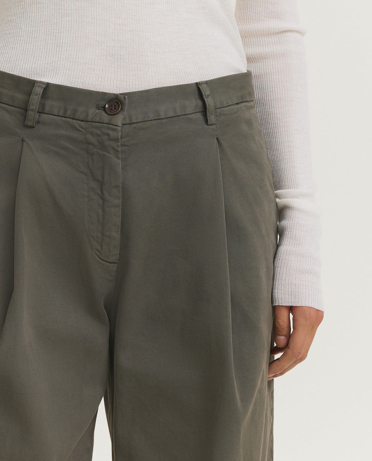 Cotton Gabardine Trousers