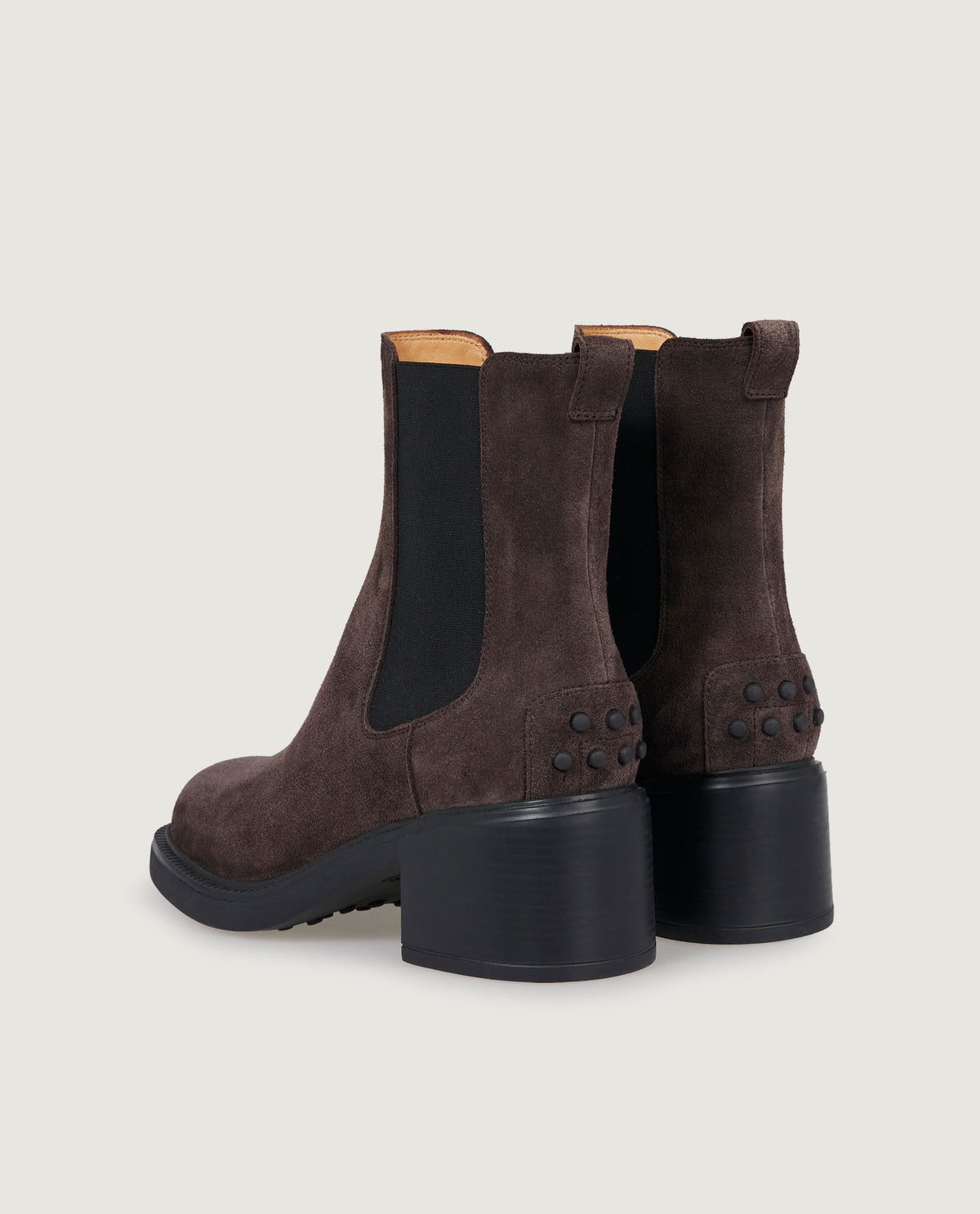 Suede Tronchetto Ankle Boots