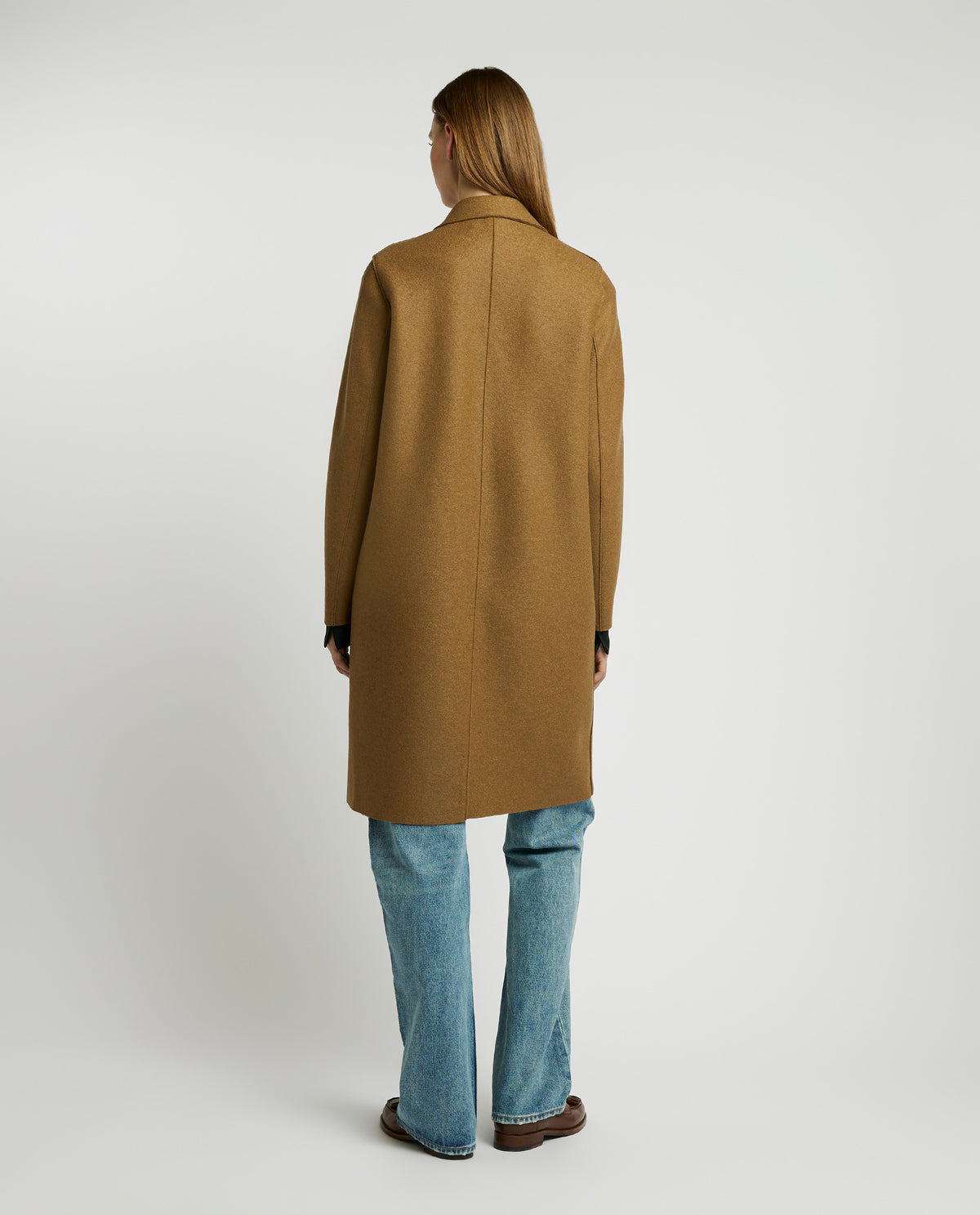 Overjas in geperst wol