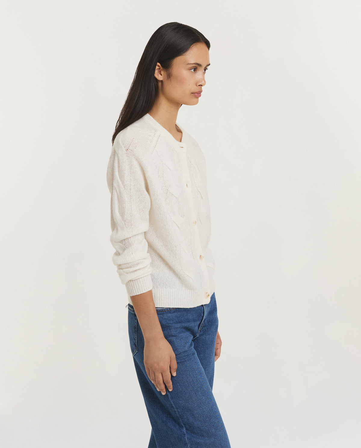 Cashmere Cable Cardigan