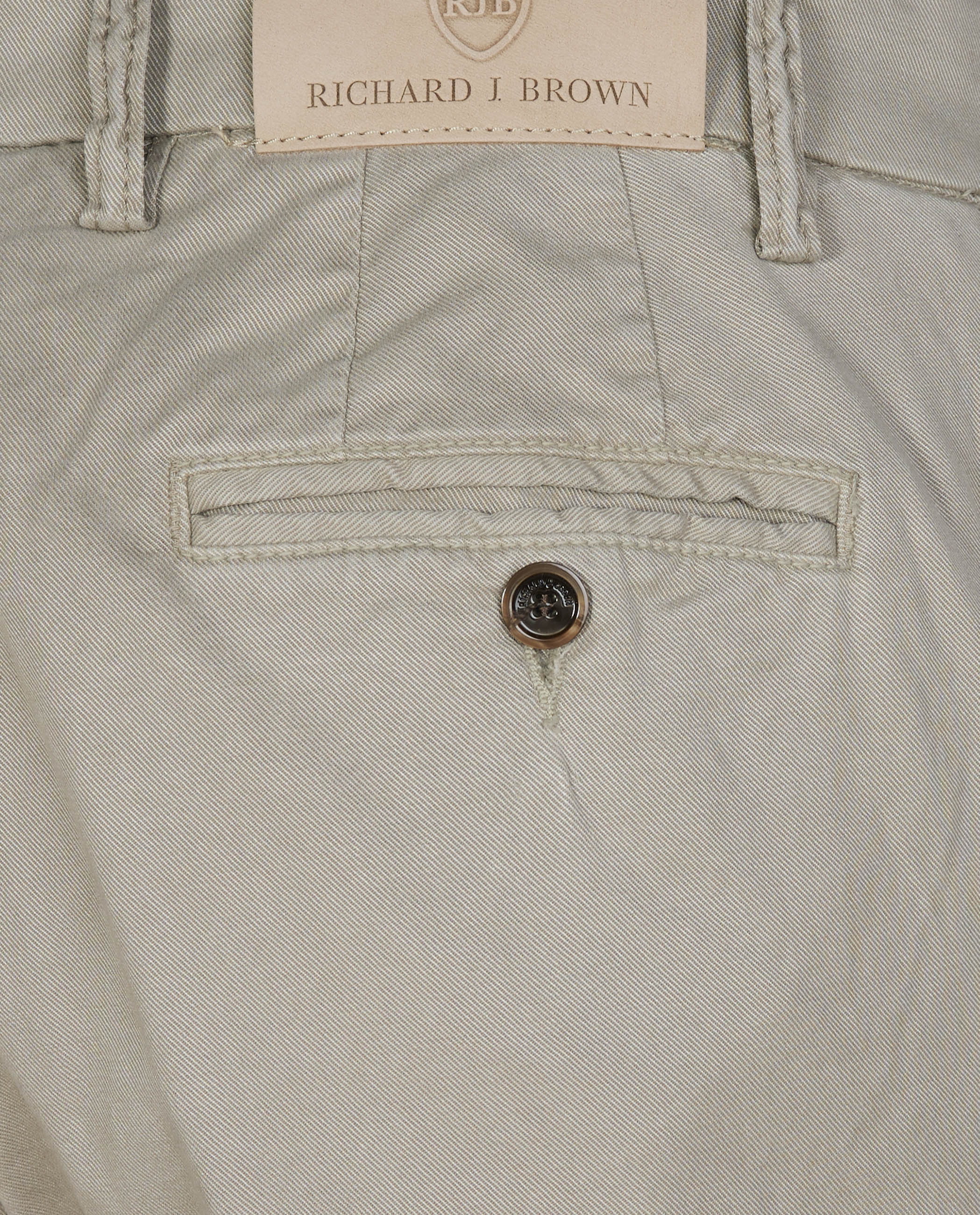 Piece Dyed Singapore Broek - Bruin