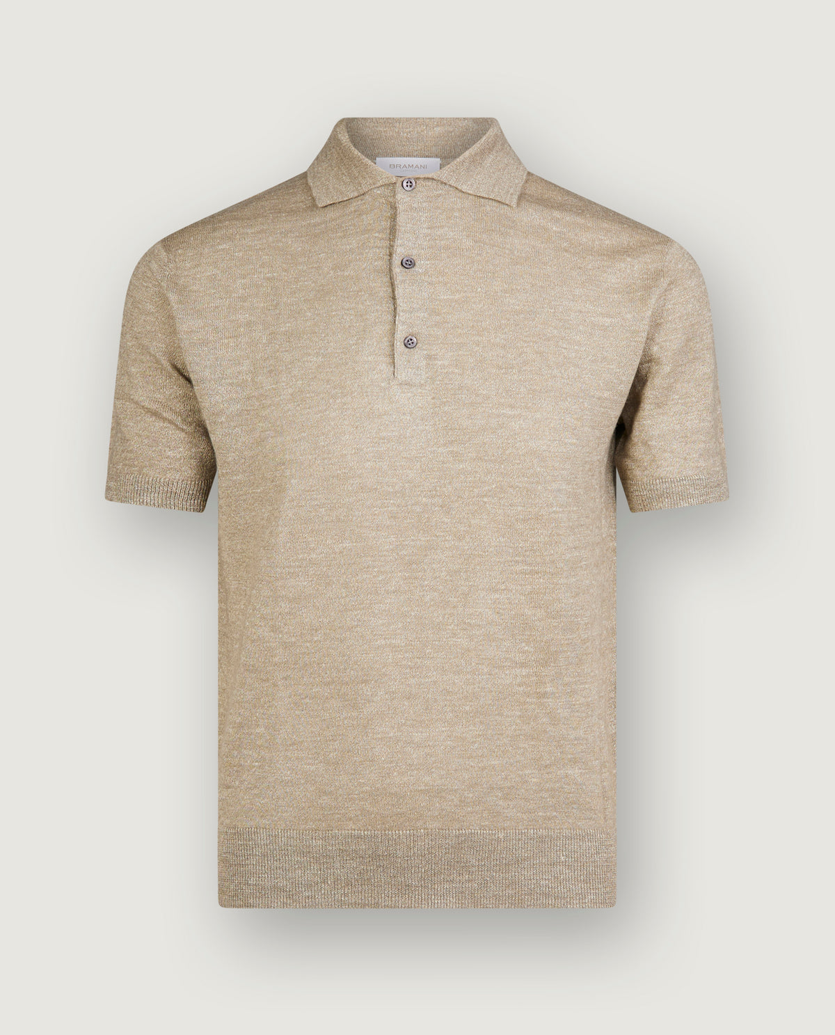 Cashmere Mix Polo - Lichtbruin