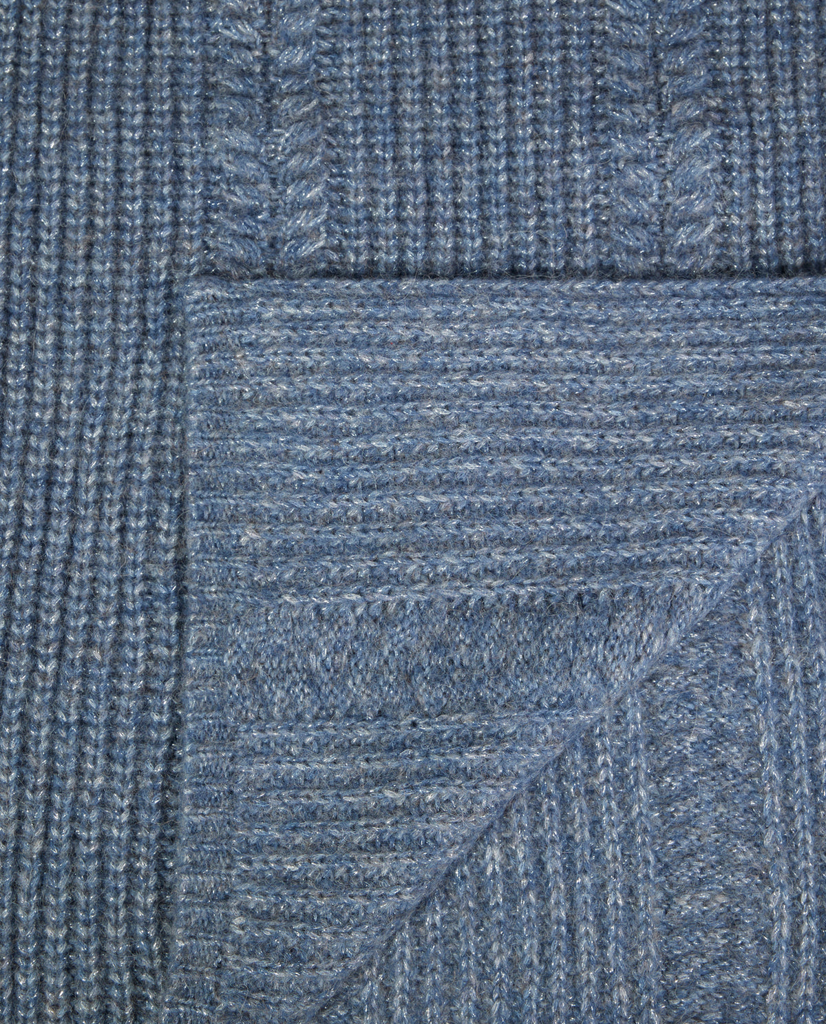 Mélange Alpaca Sjaal - Lichtblauw