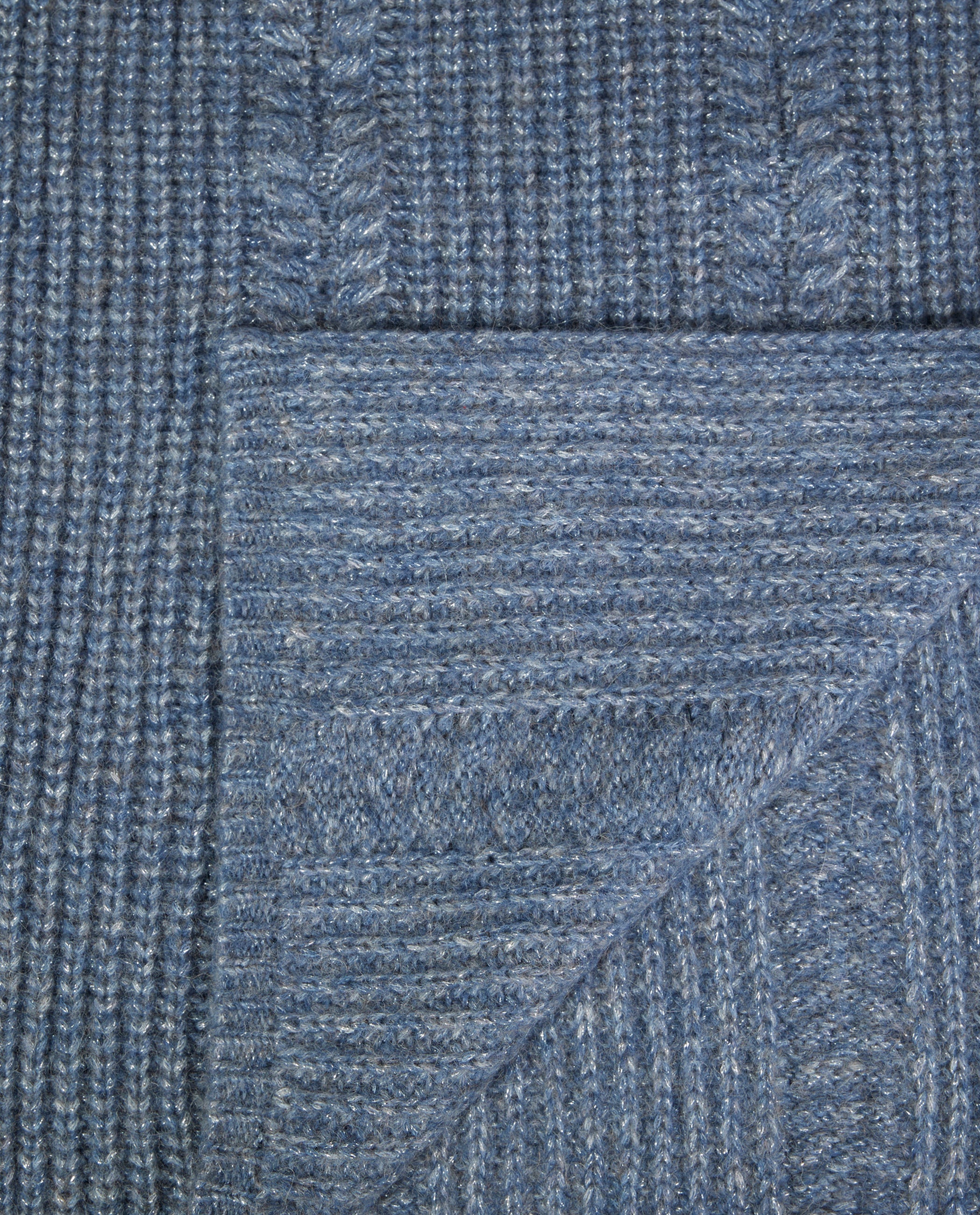 Mélange Alpaca Sjaal - Lichtblauw