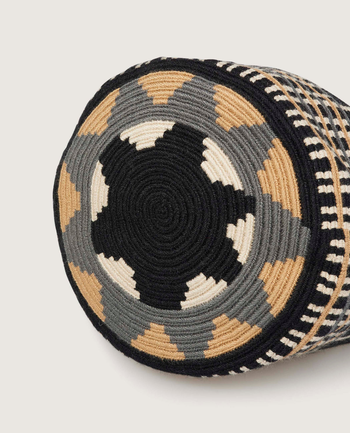 Macramé Crossbody Tas - Donkergrijs