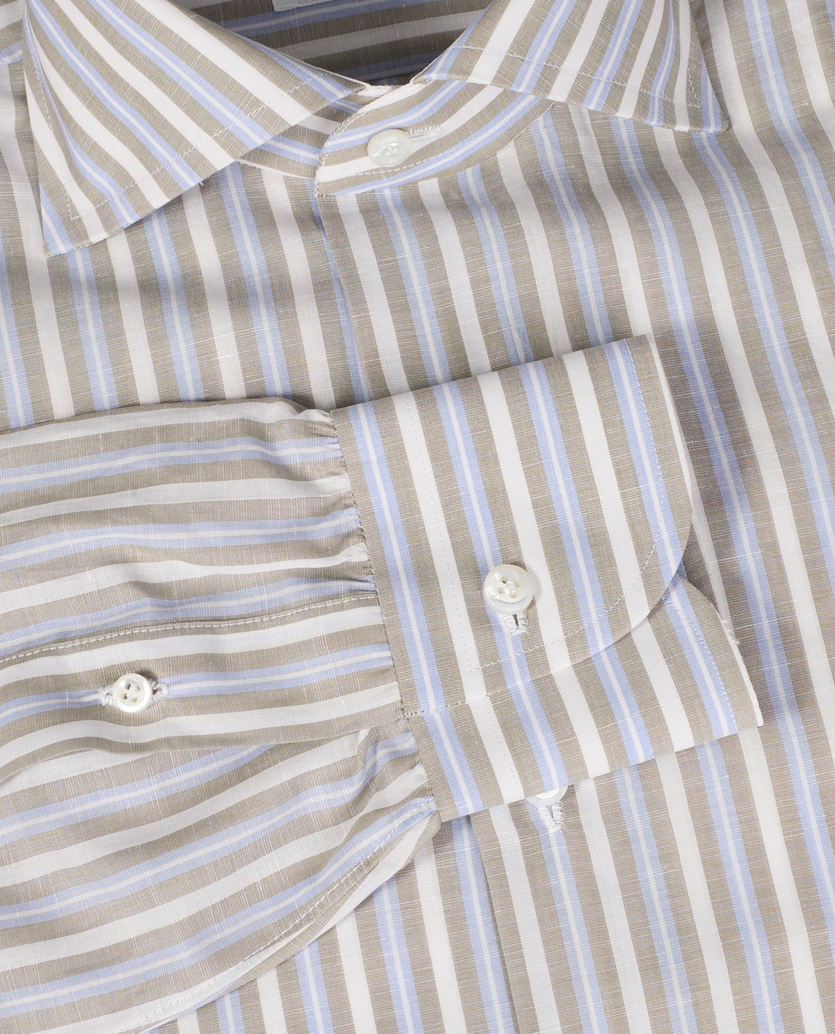 Cotton Linen Striped Shirt