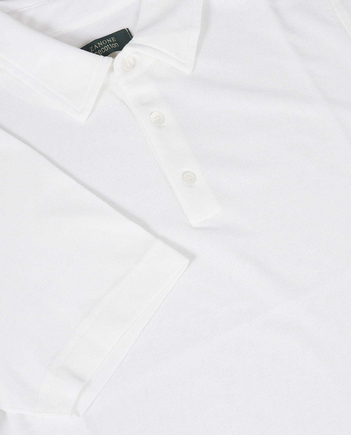 Ice Cotton Pique Polo - Wit