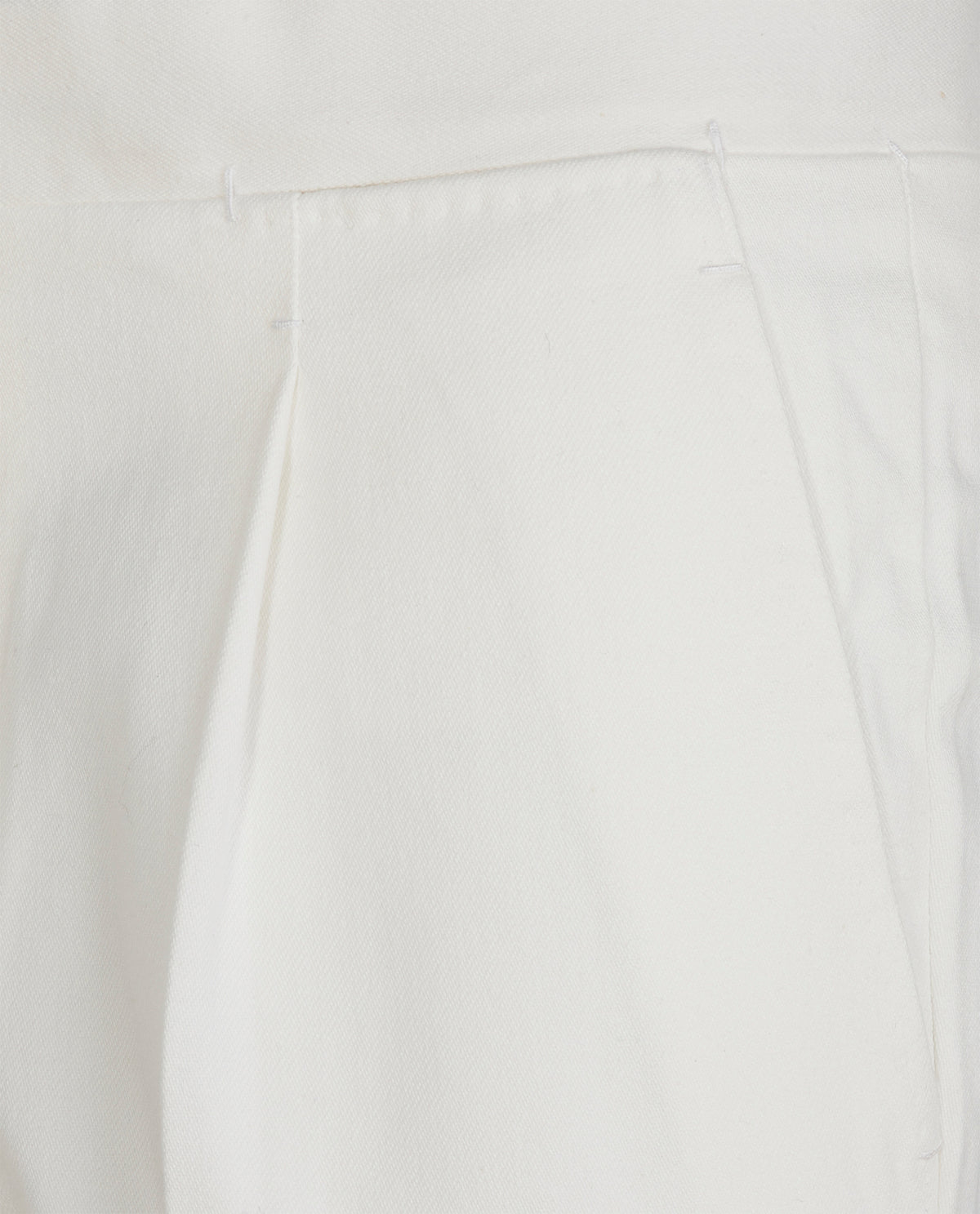 Twill Katoenen Broek - Wit