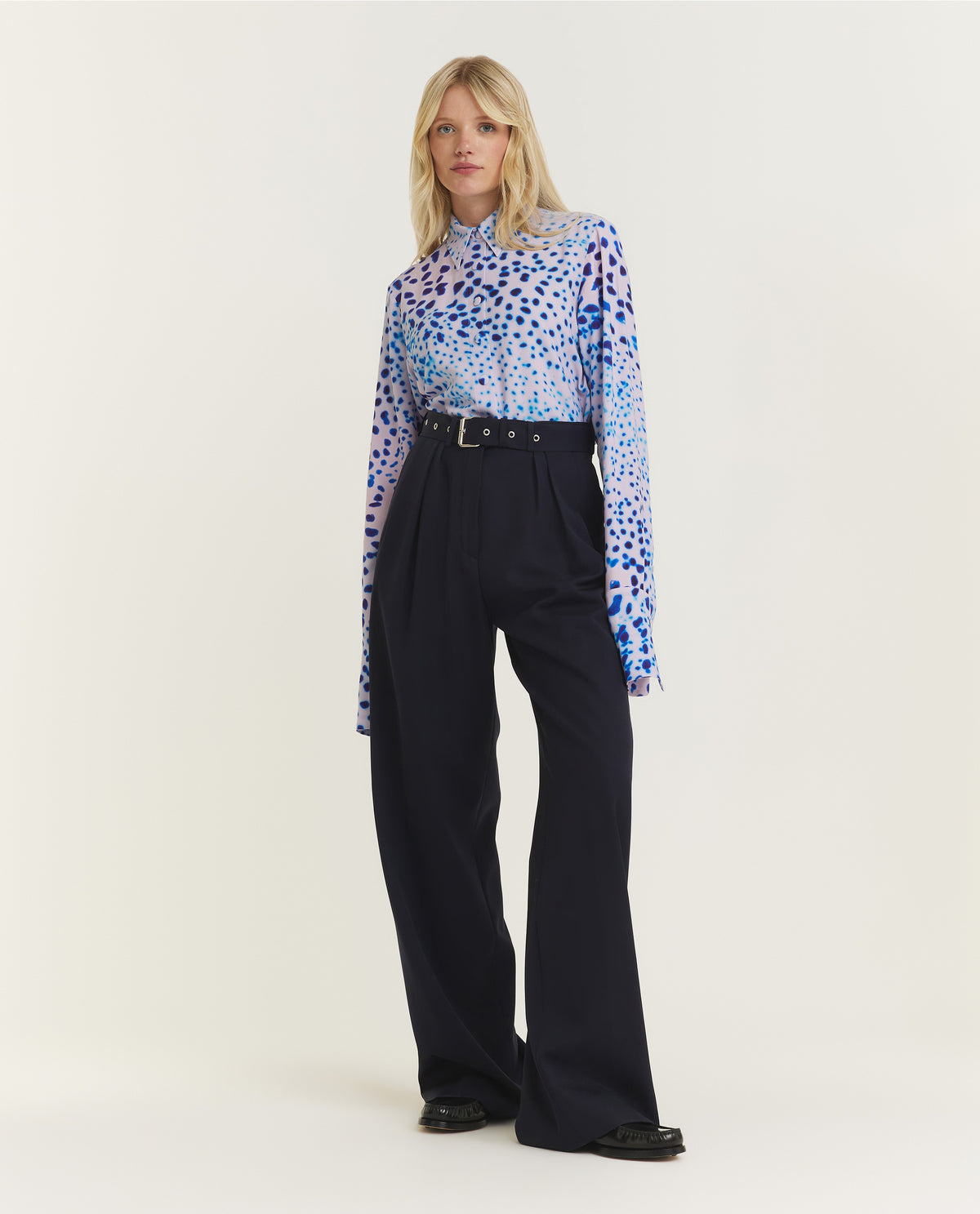 Belted Wool Trousers