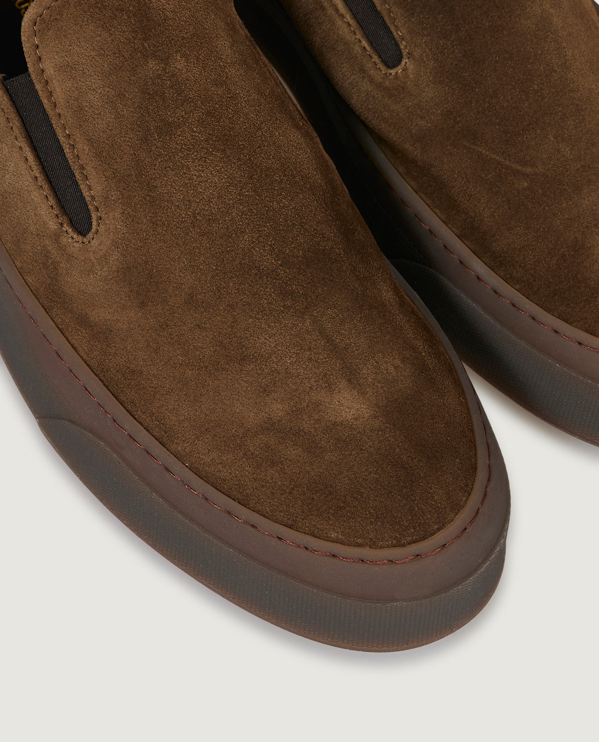 Suede Slip On Sneakers - Bruin