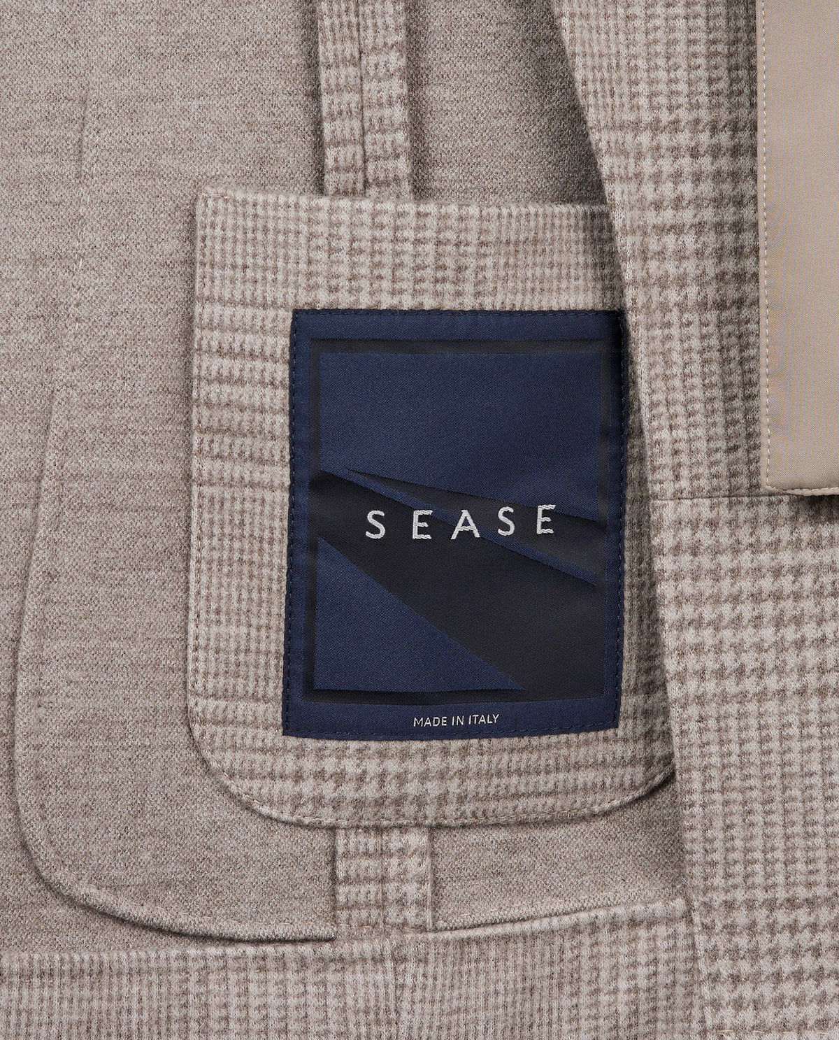 Wollen Hoodie Blazer - Lichtbruin