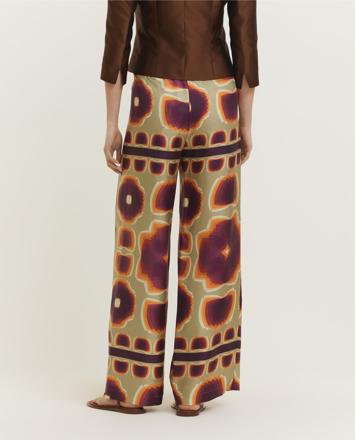 Silk Patterned Trousers