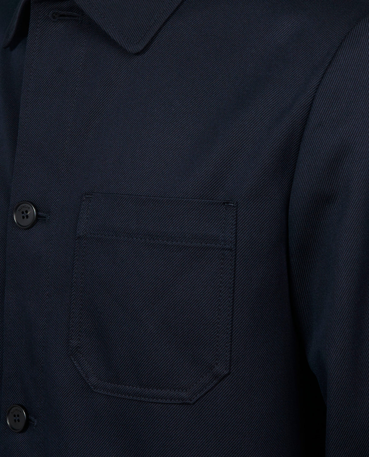 Wollen Workerjacket - Donkerblauw